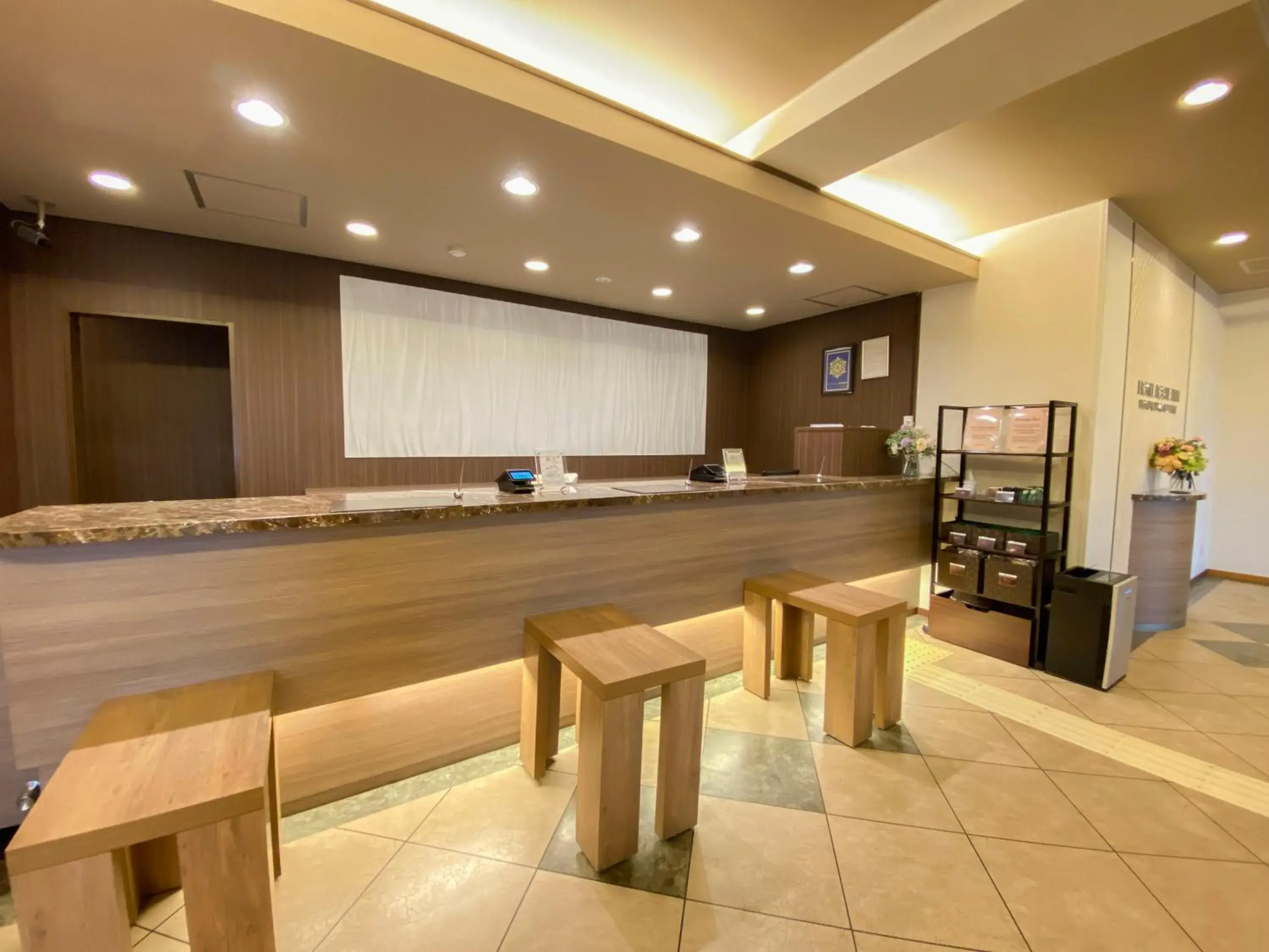 Lobby or reception in Hotel Route-Inn Hon Hachinohe Ekimae Lobby or reception in Hotel Route-Inn Hon Hachinohe Ekimae