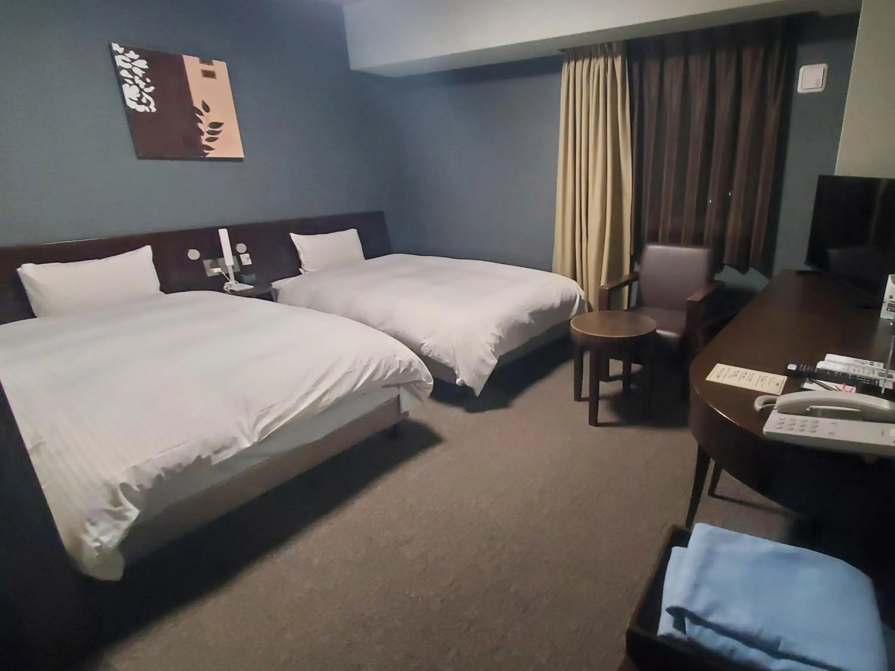 Photo of the whole room, Bed in Hotel Route-Inn Saga Ekimae Photo of the whole room, Bed in Hotel Route-Inn Saga Ekimae