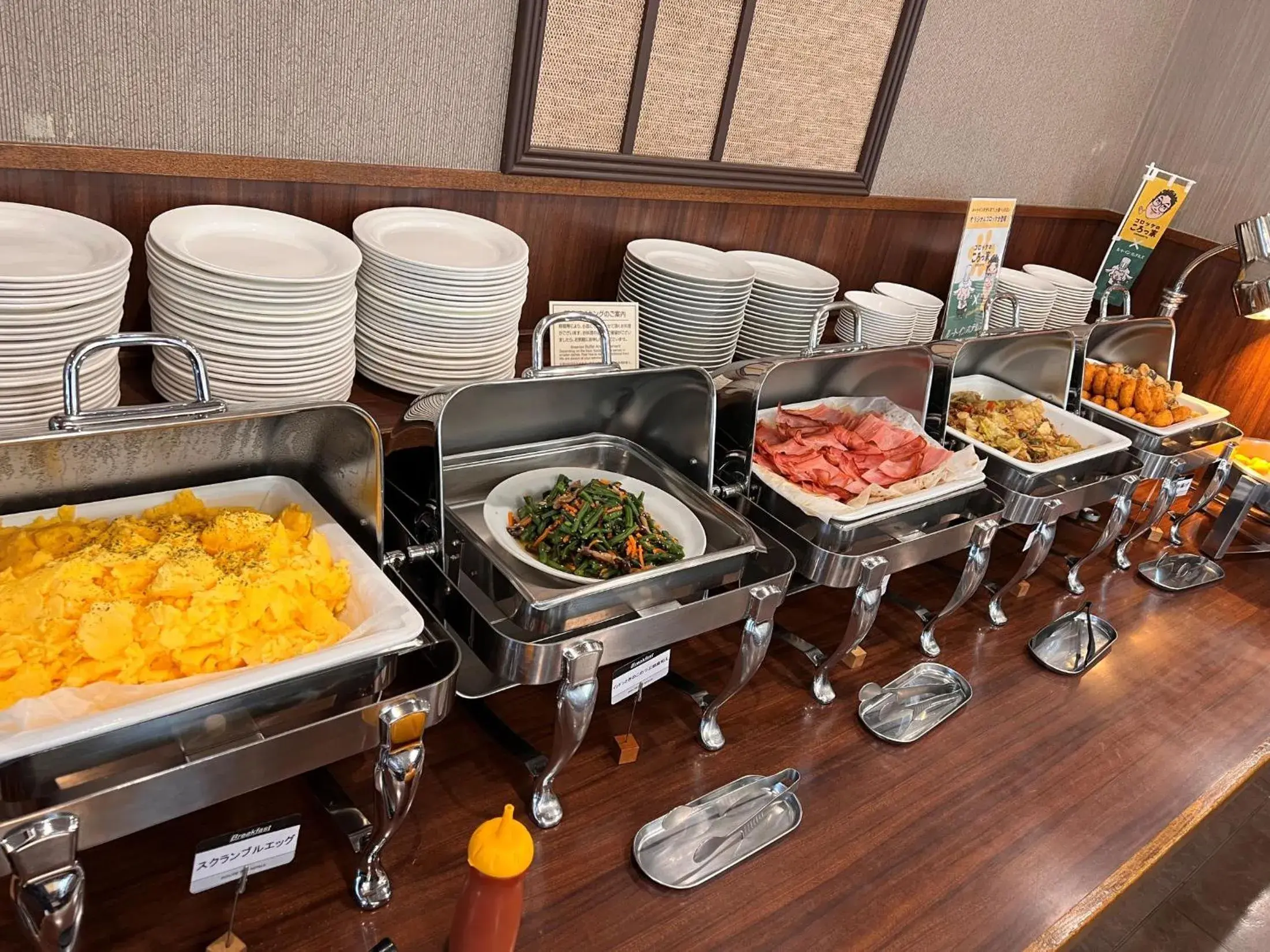 Buffet breakfast in Hotel Route-Inn Mitsukaido Ekimae Buffet breakfast in Hotel Route-Inn Mitsukaido Ekimae