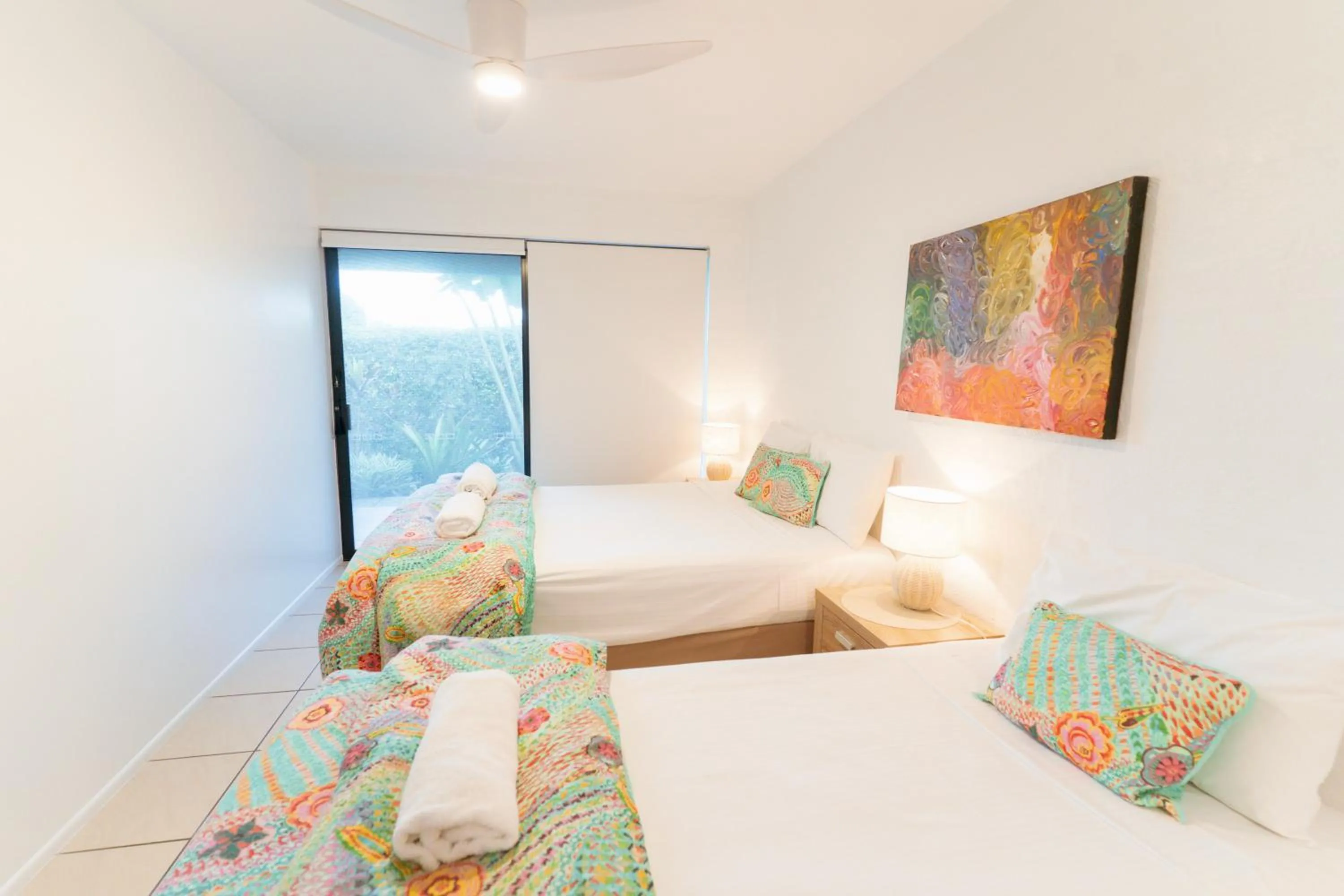 Bed in Myuna Holiday Apartments