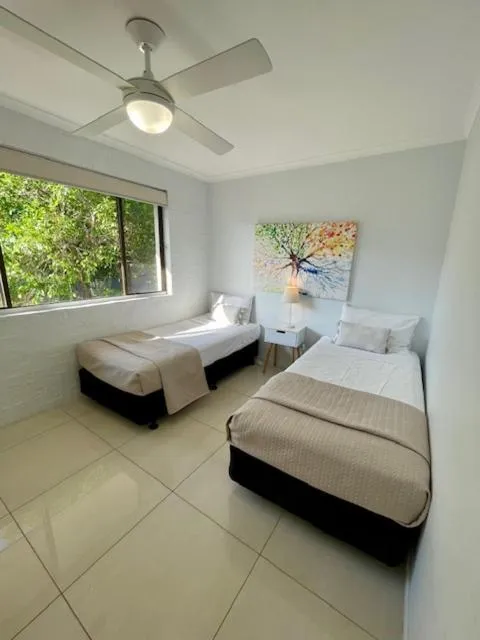 Bed in Myuna Holiday Apartments