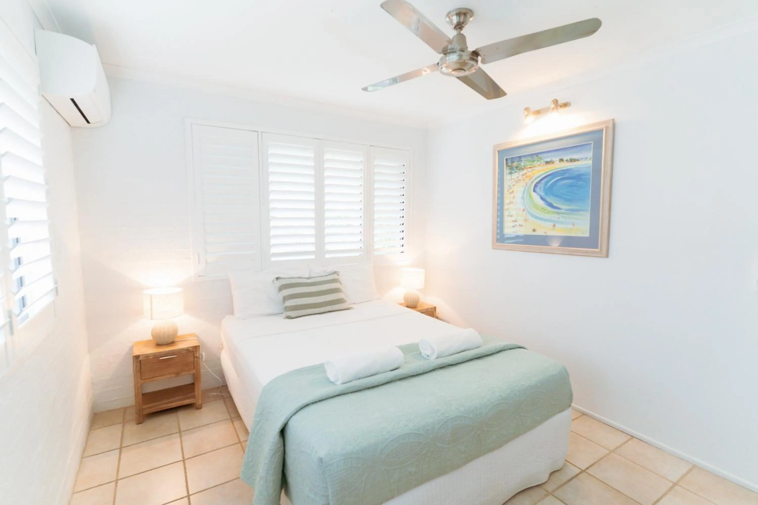 Bed in Myuna Holiday Apartments