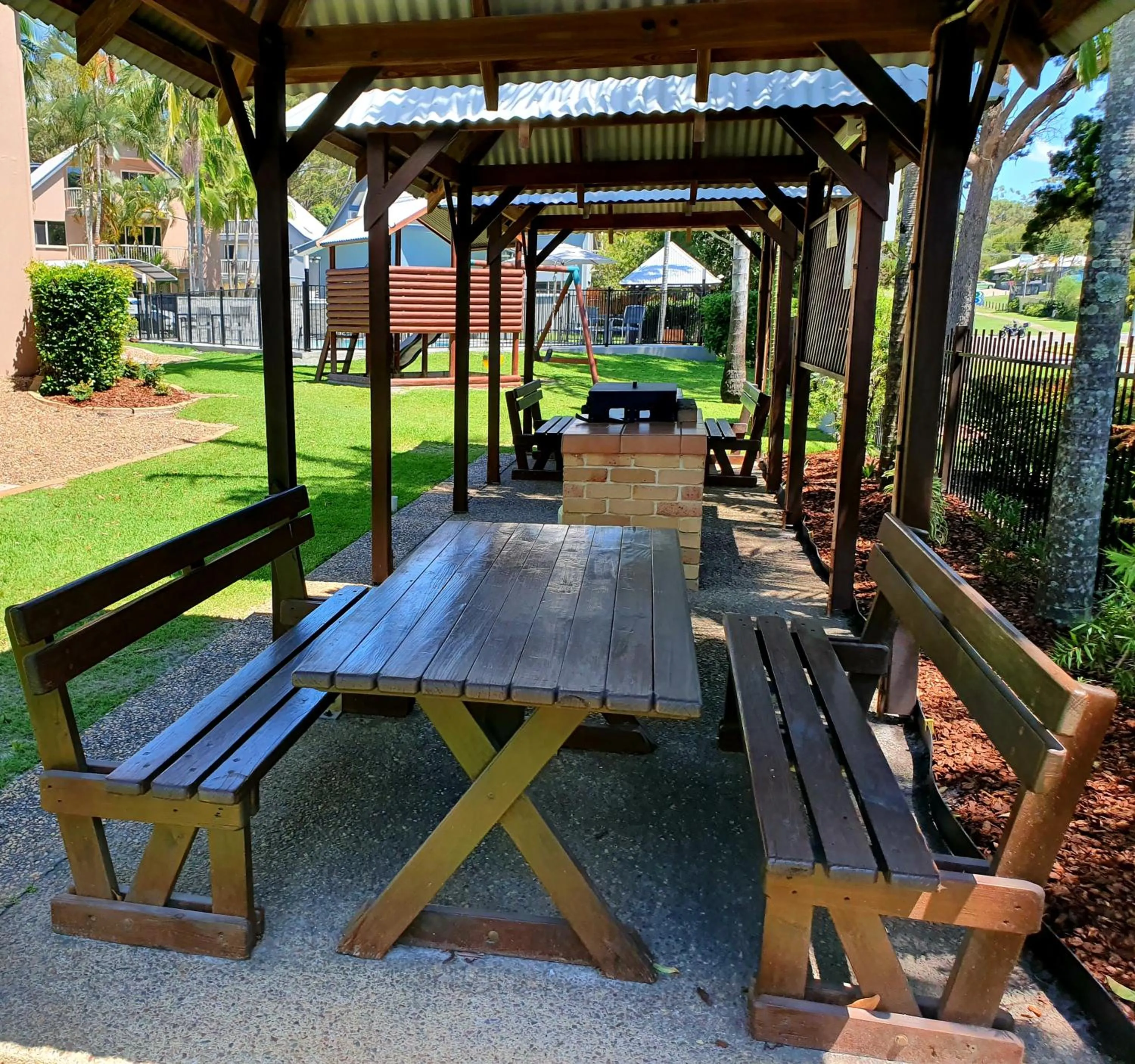 BBQ facilities in Rainbow Getaway Holiday Apartments