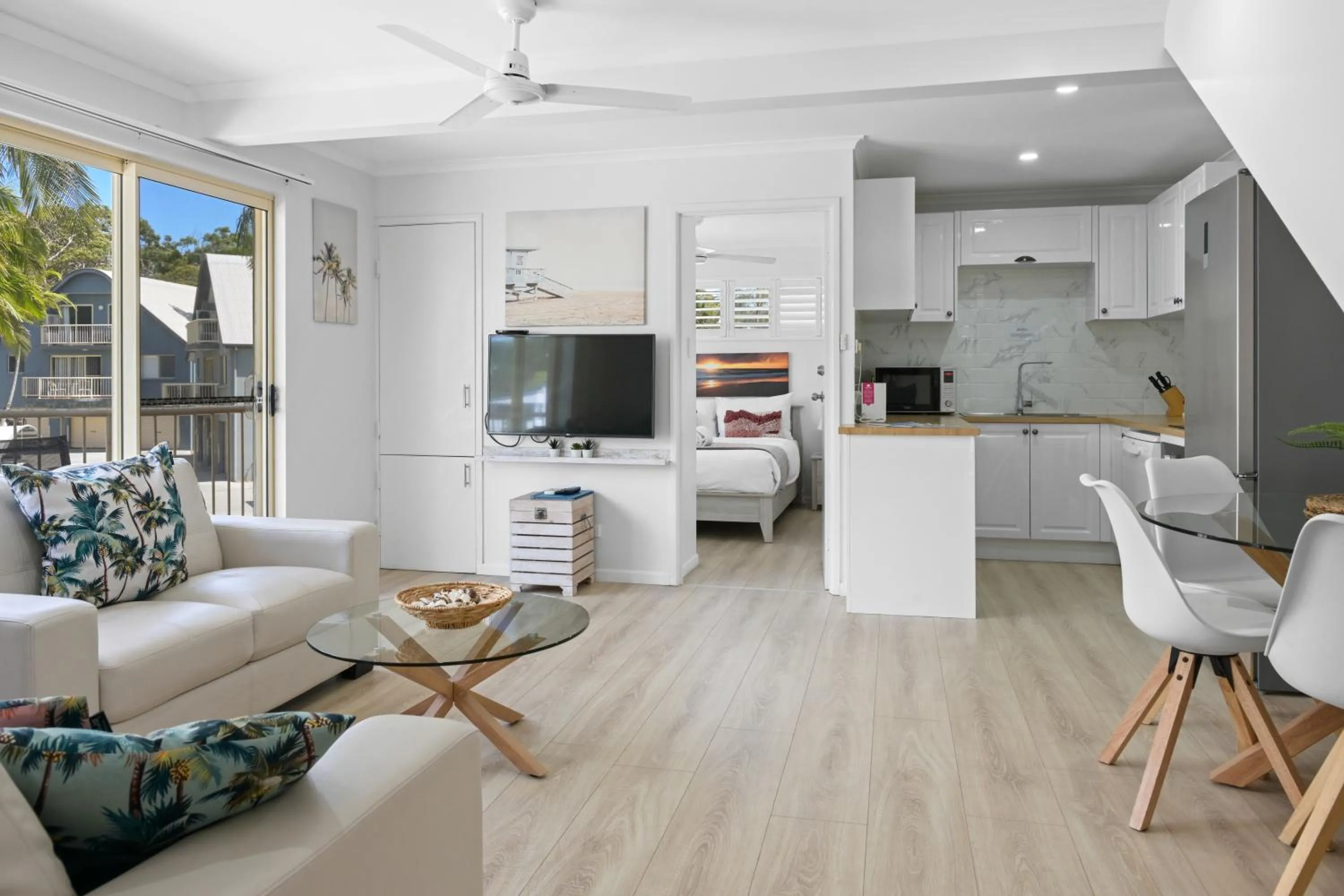 Family in Rainbow Getaway Holiday Apartments