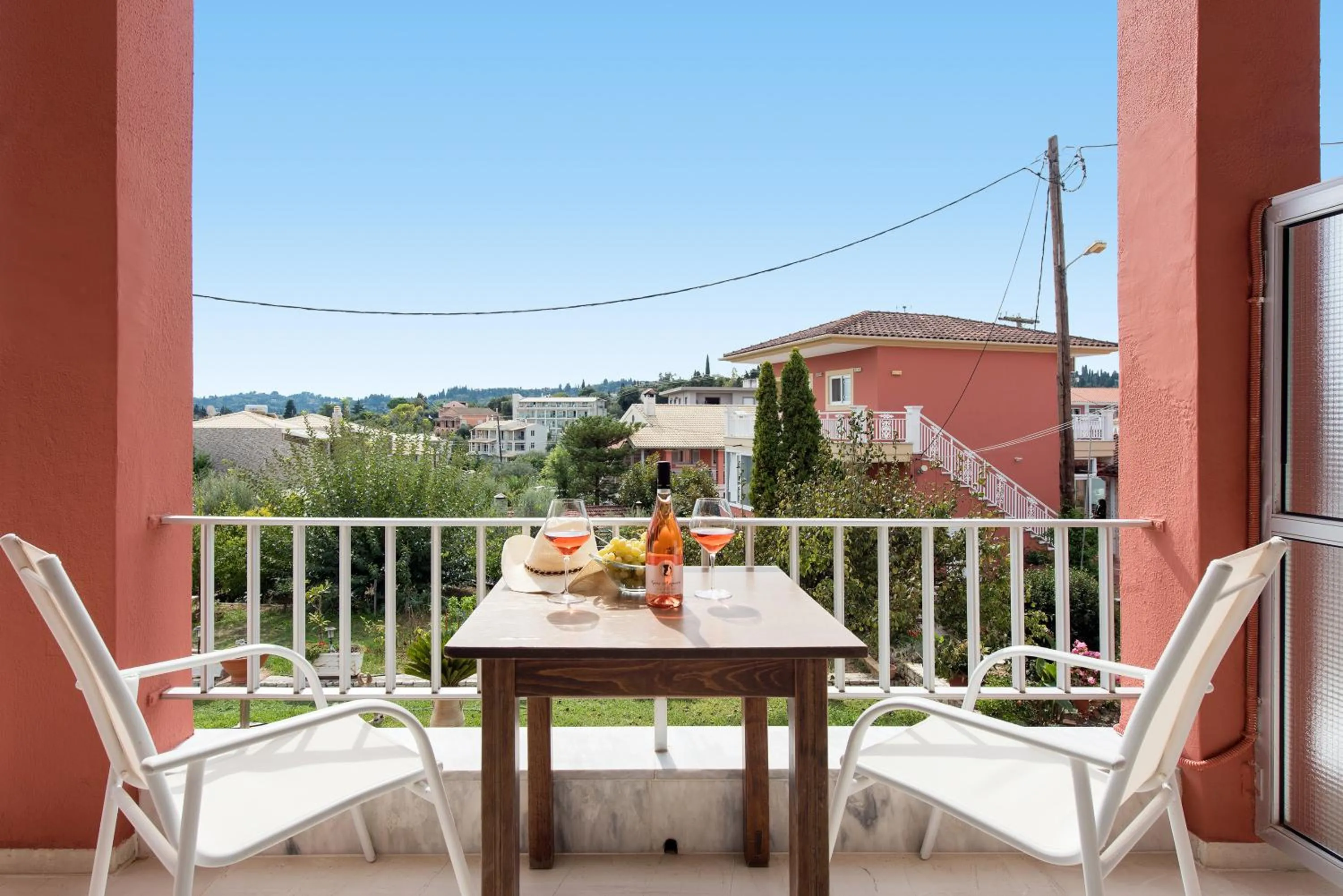 Balcony/Terrace in Marietta's Resort by Konnect, Gouvia Corfu