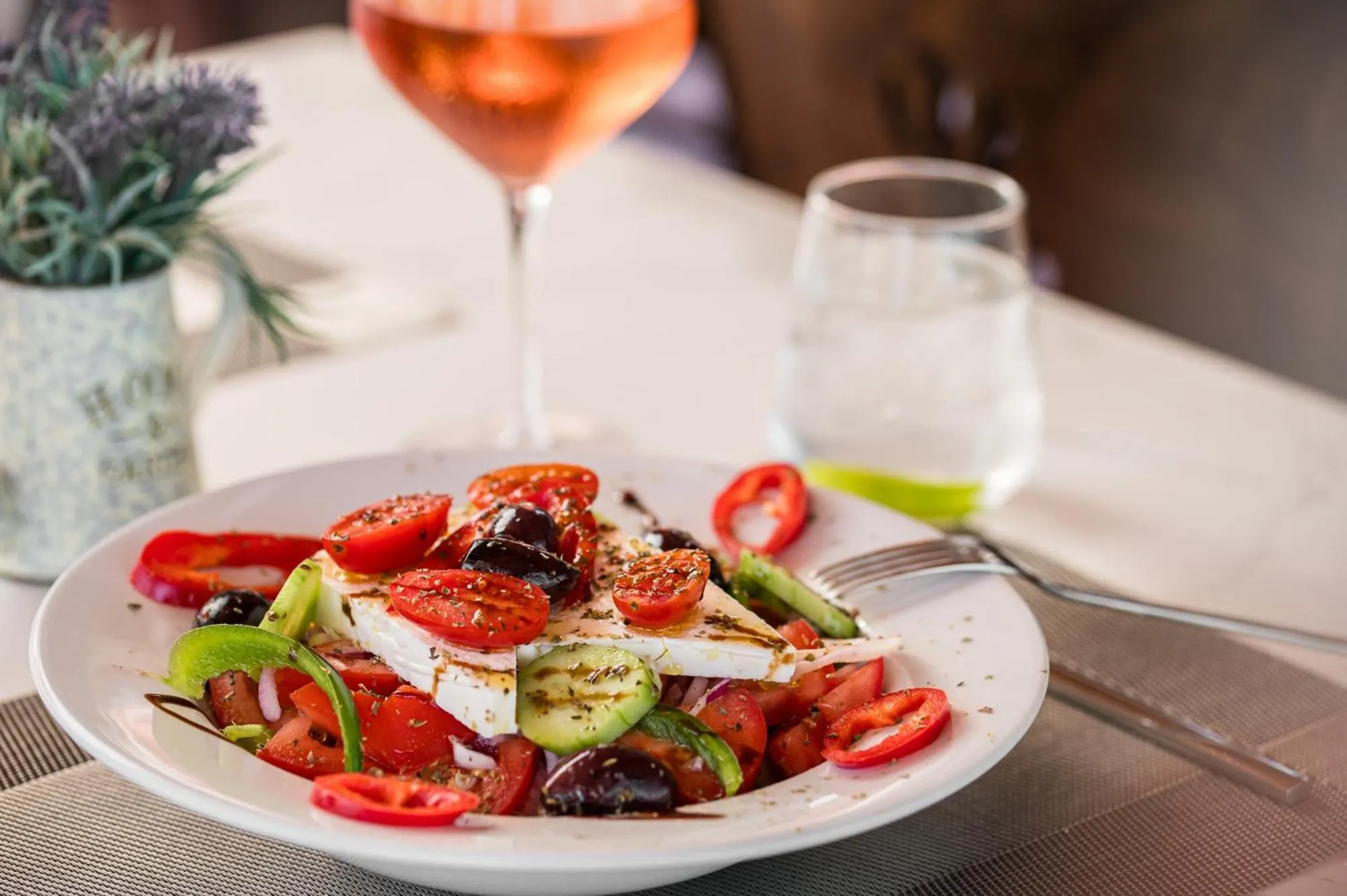 Food and drinks in Marietta's Resort by Konnect, Gouvia Corfu