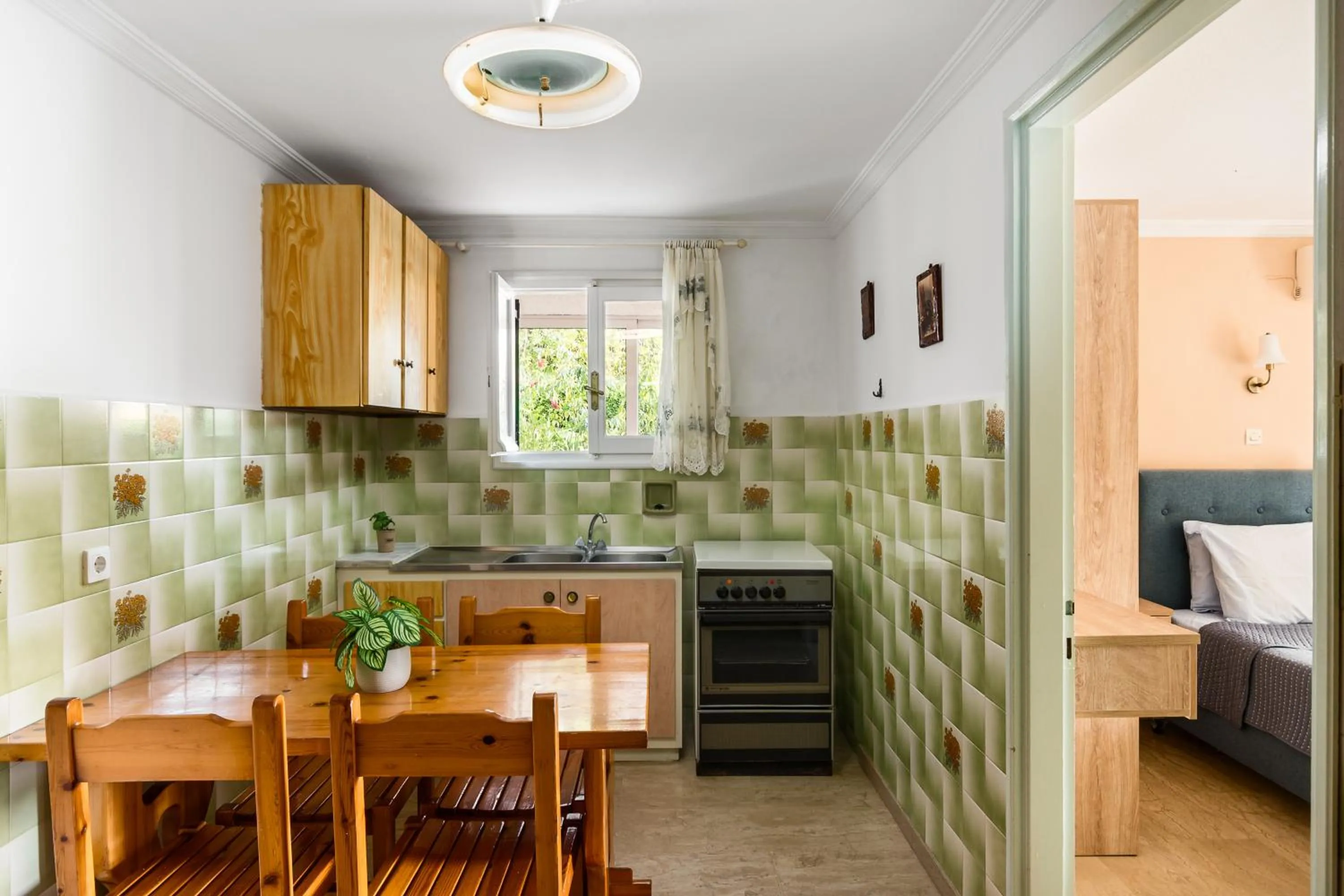 Kitchen or kitchenette in Marietta's Resort by Konnect, Gouvia Corfu