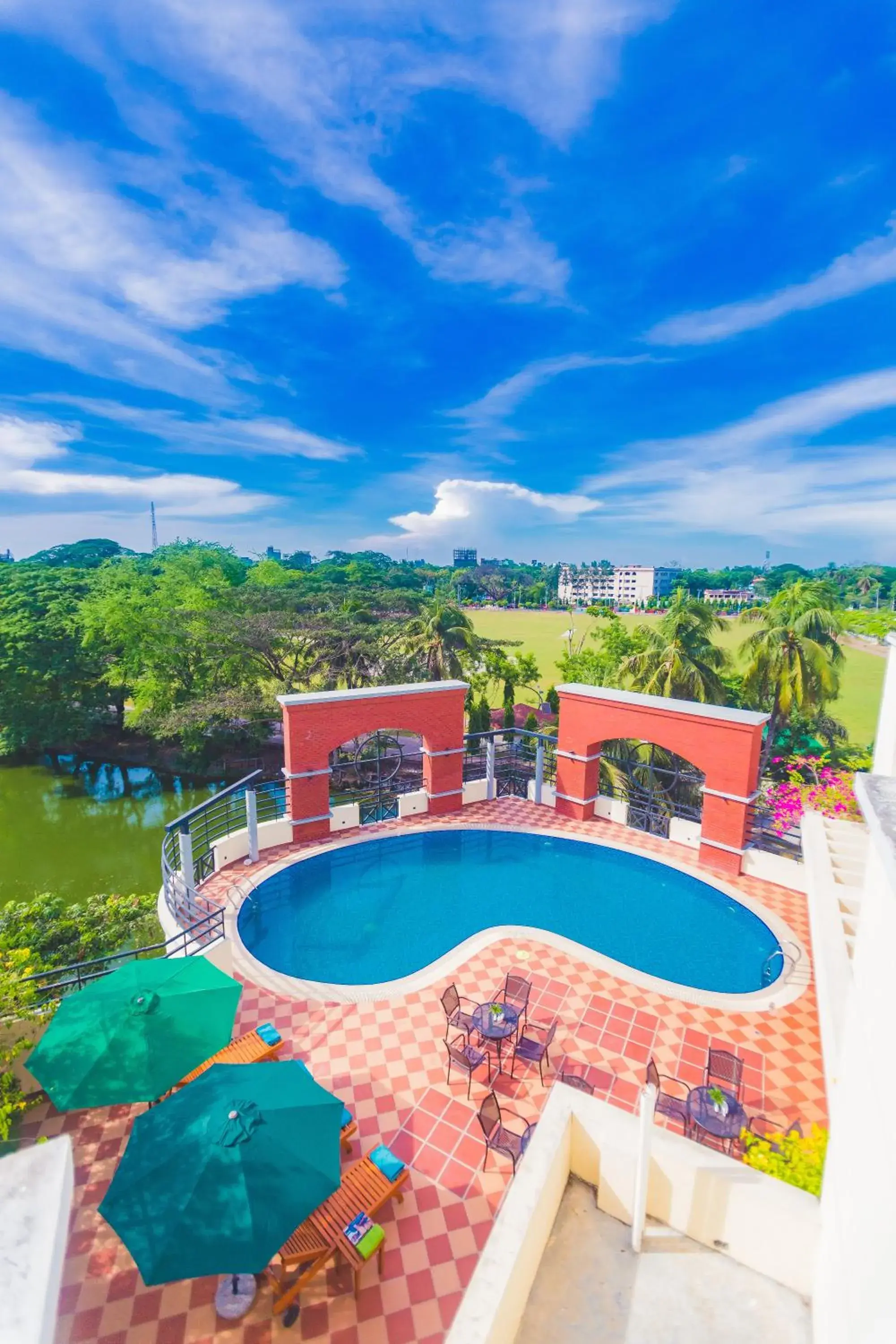 Swimming pool in Hotel Grand Park Barishal Swimming pool in Hotel Grand Park Barishal