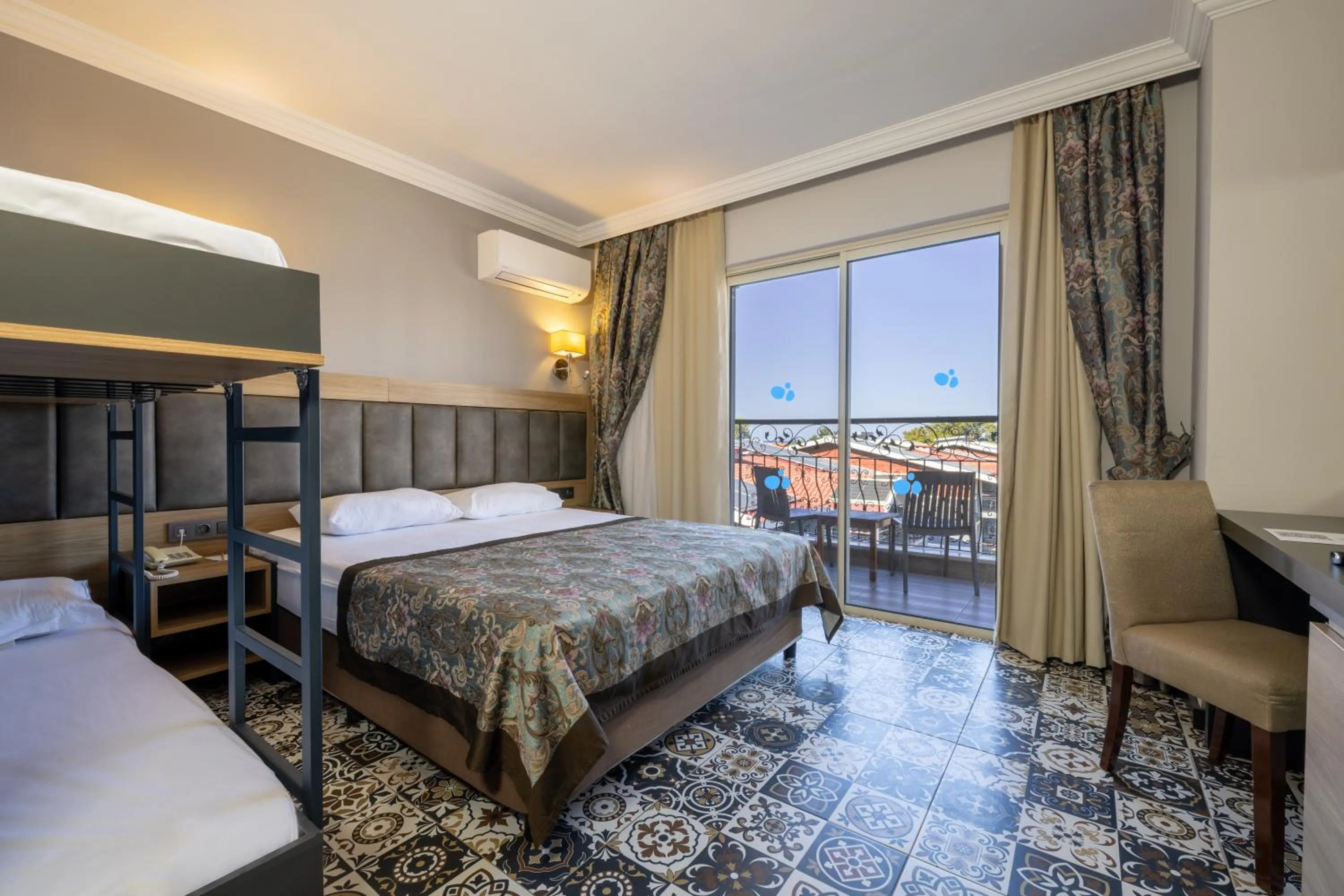 Bed in Crystal Aura Aqua Collection - Ultimate All Inclusive