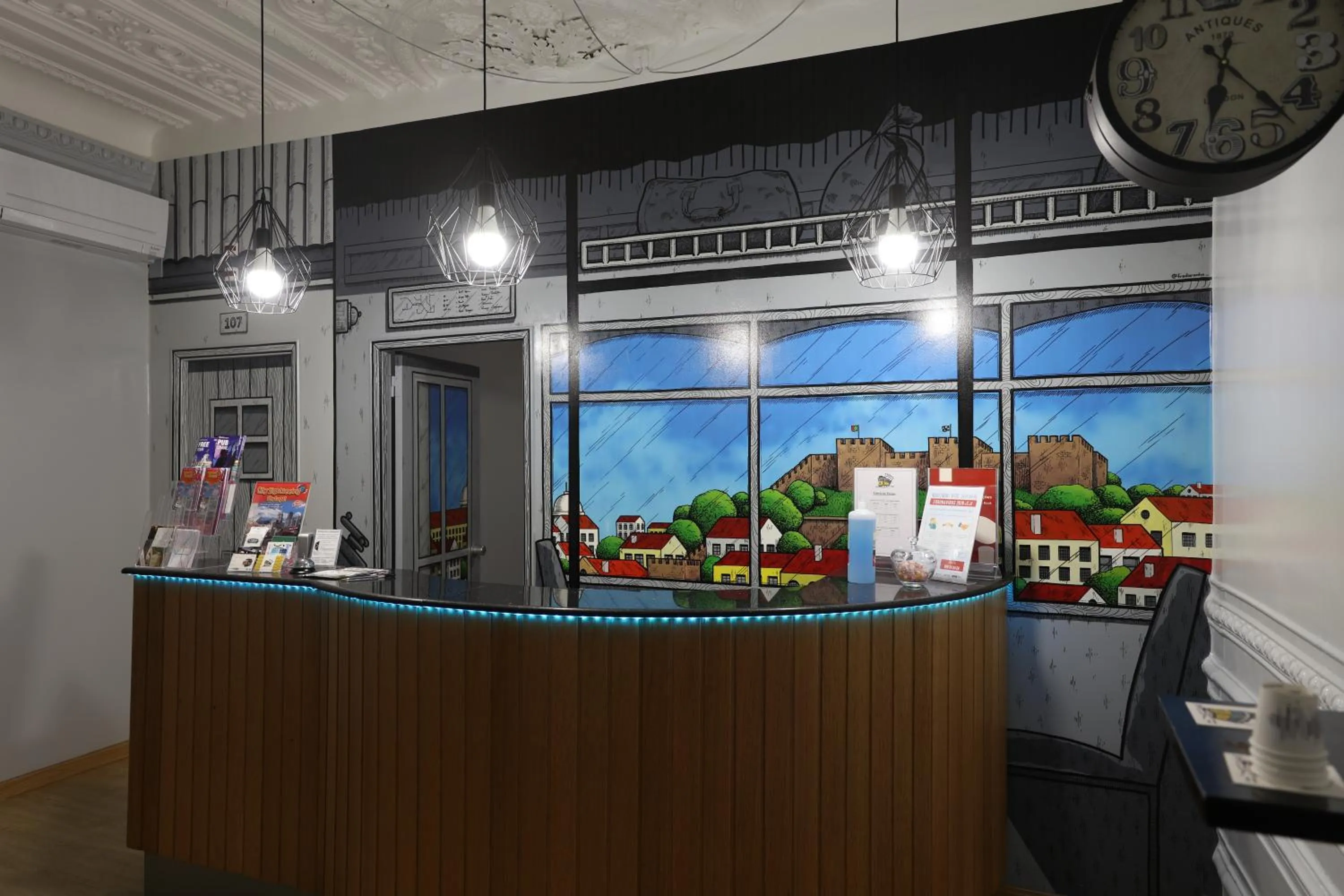 Lobby or reception in O Elétrico Guesthouse