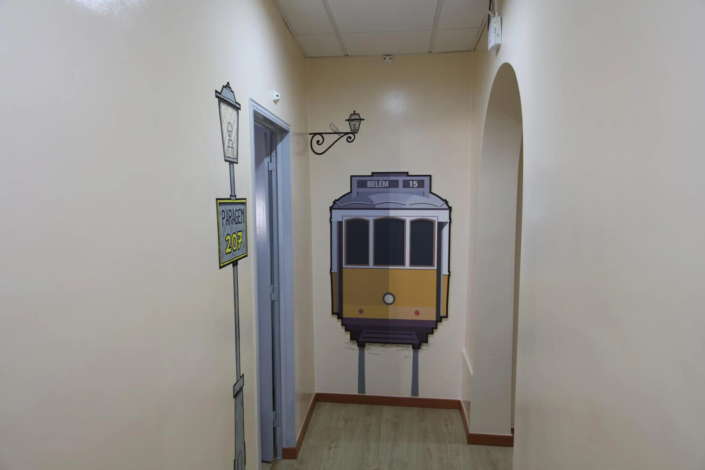 Decorative detail in O Elétrico Guesthouse