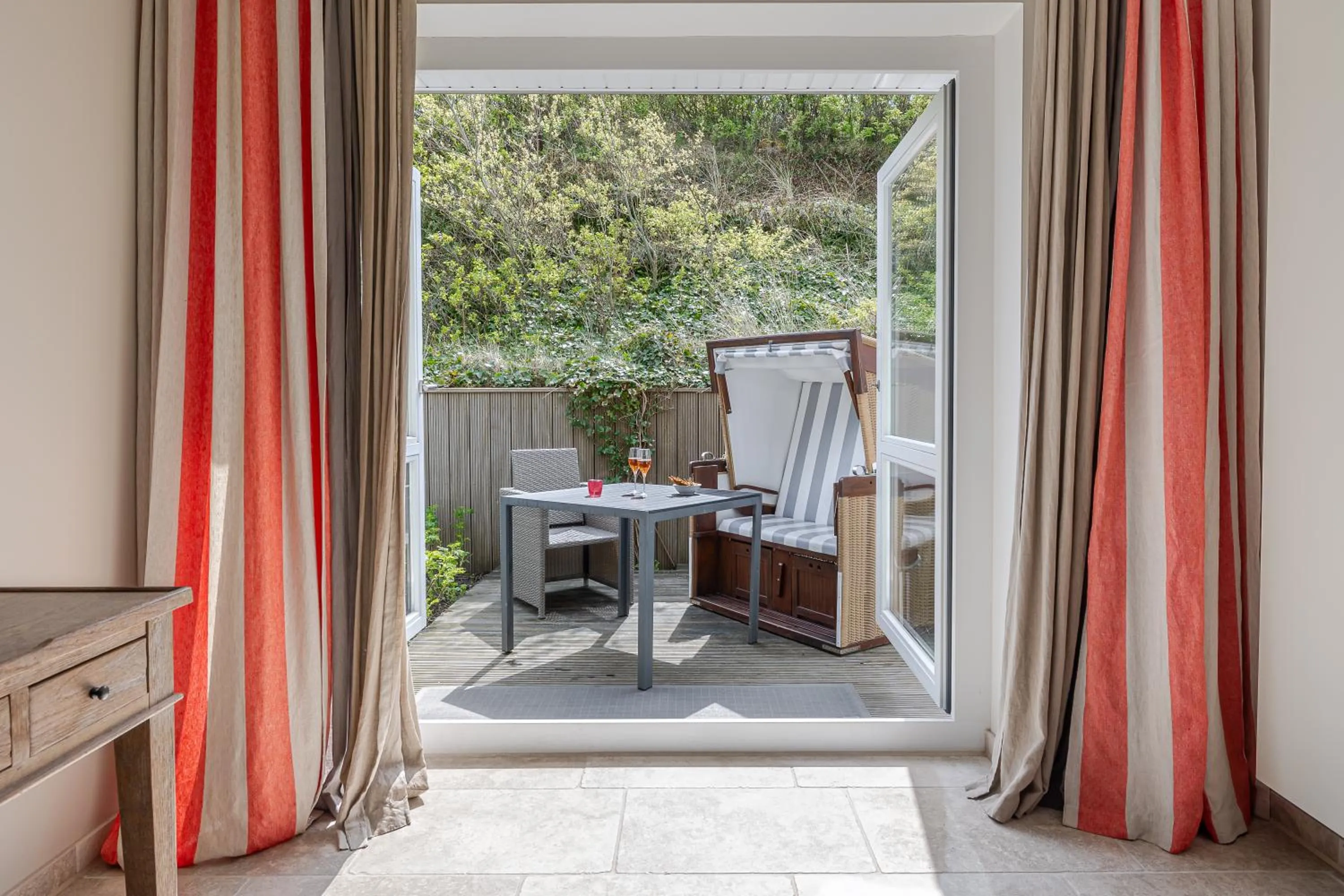 Balcony/Terrace in Apartmenthotel am Leuchtturm