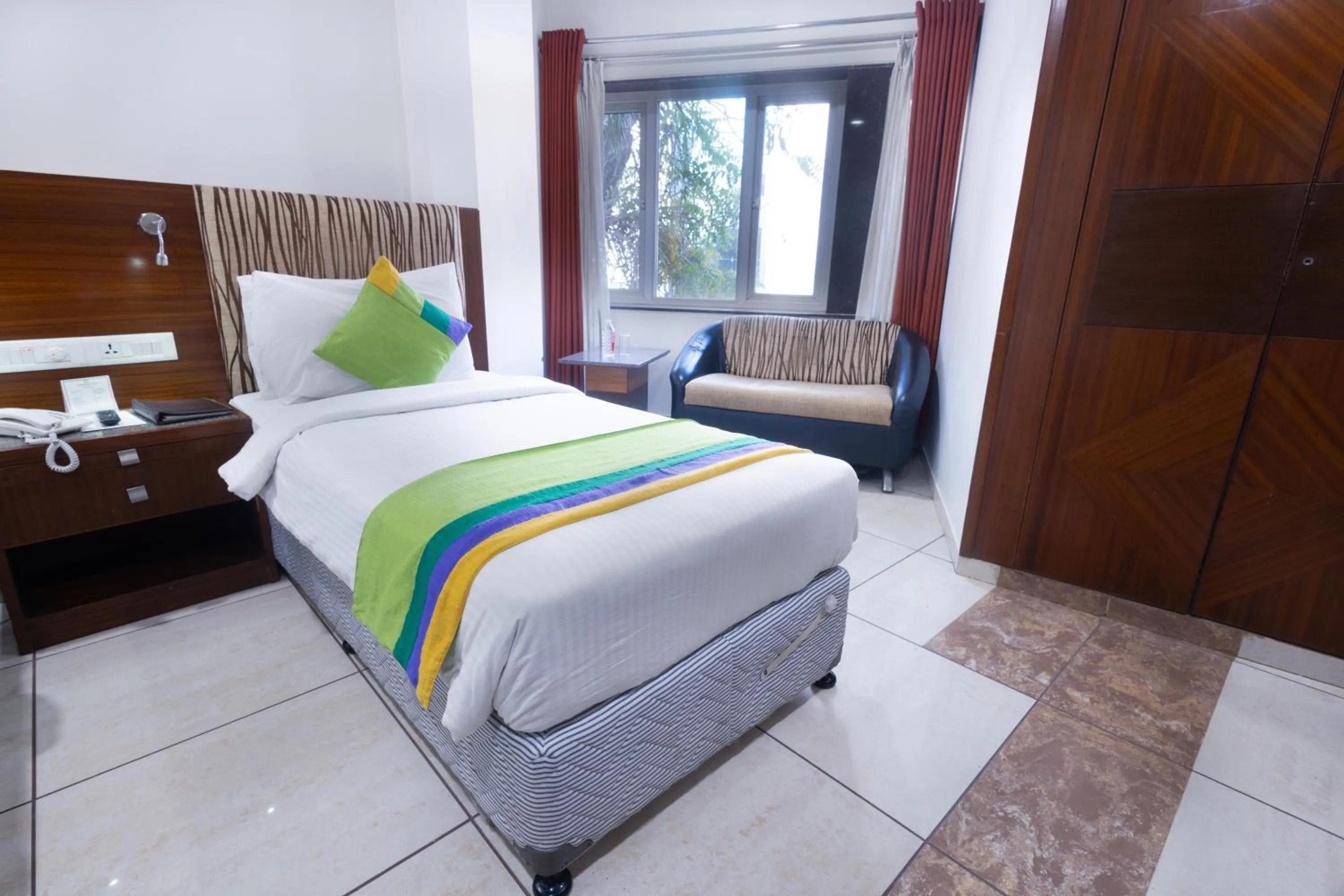 Bedroom, Bed in Treebo Ambassador