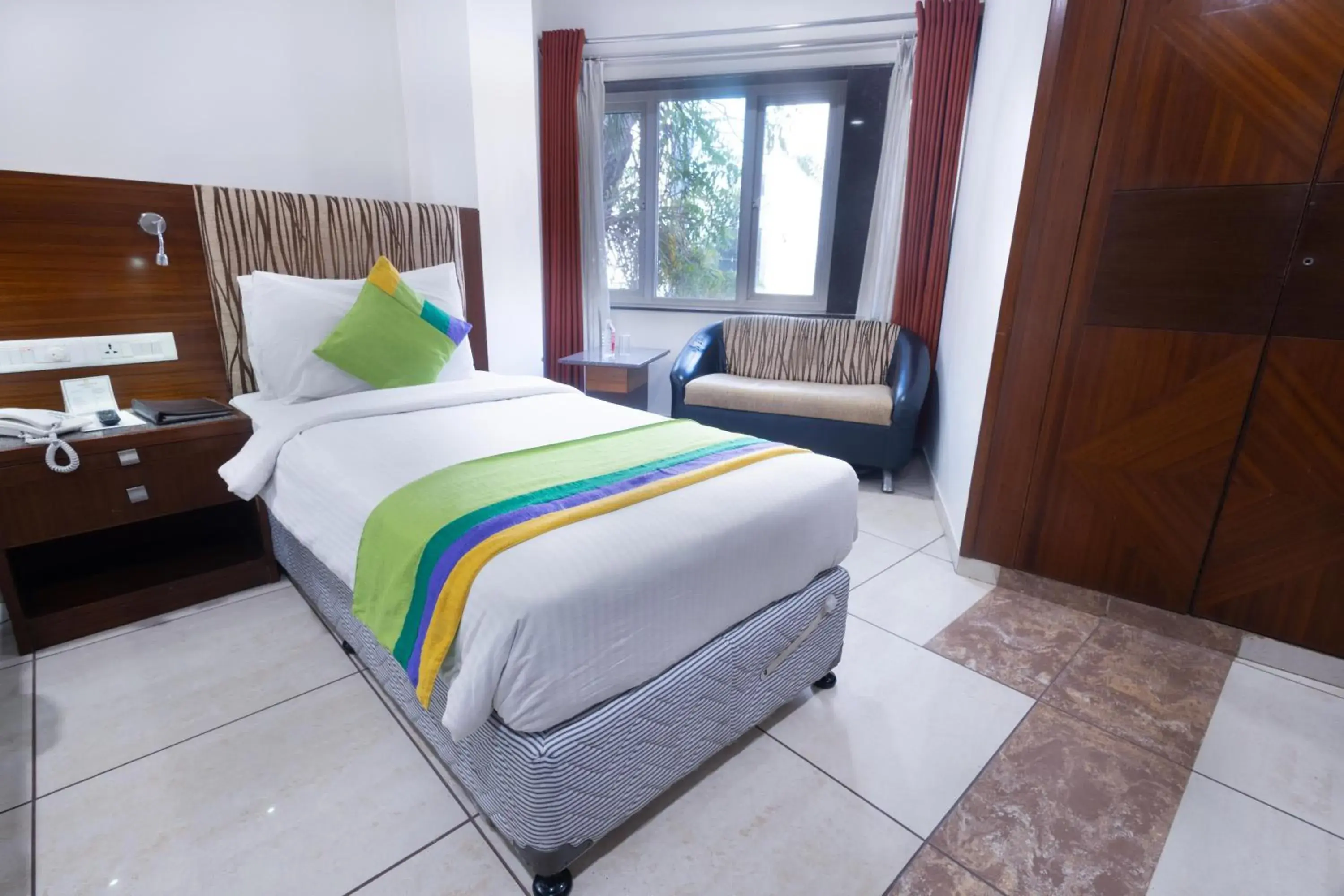 Bedroom, Bed in Treebo Ambassador Bedroom, Bed in Treebo Ambassador