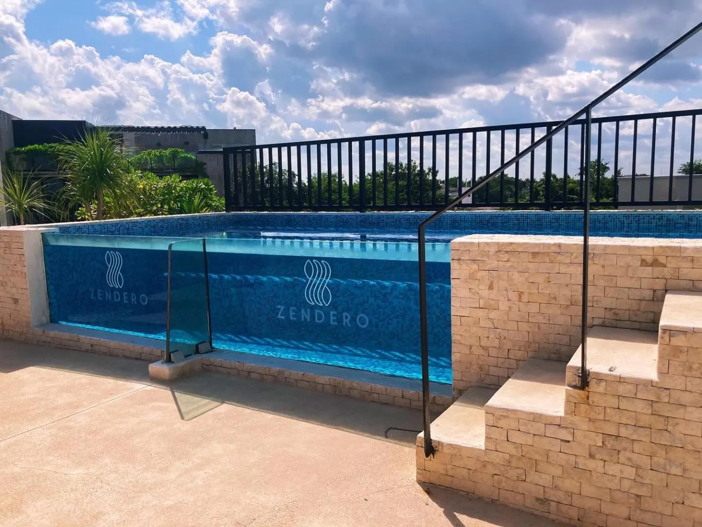 Pool view in Hotel Zendero Tulum