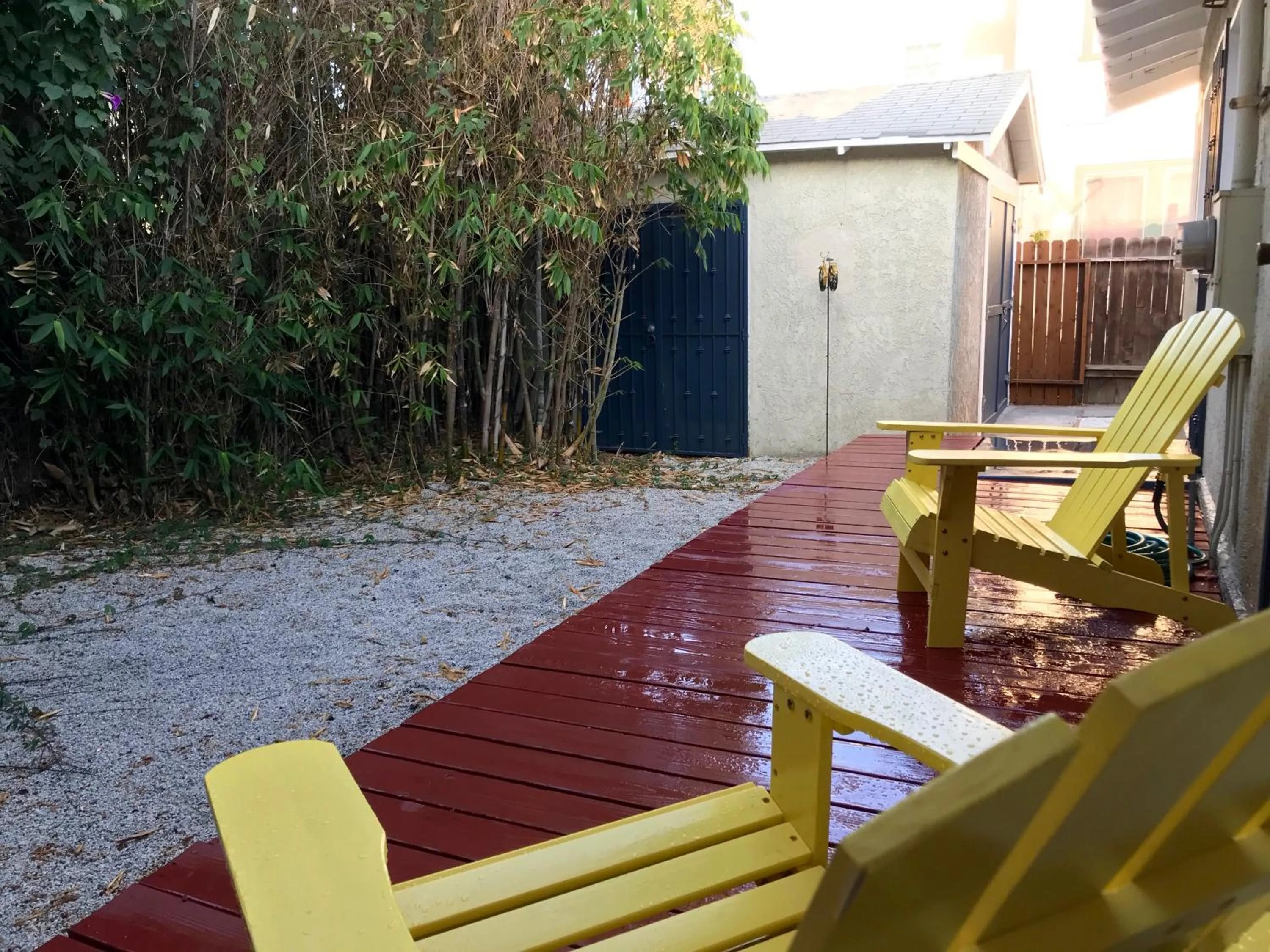 Patio in Long Beach House
