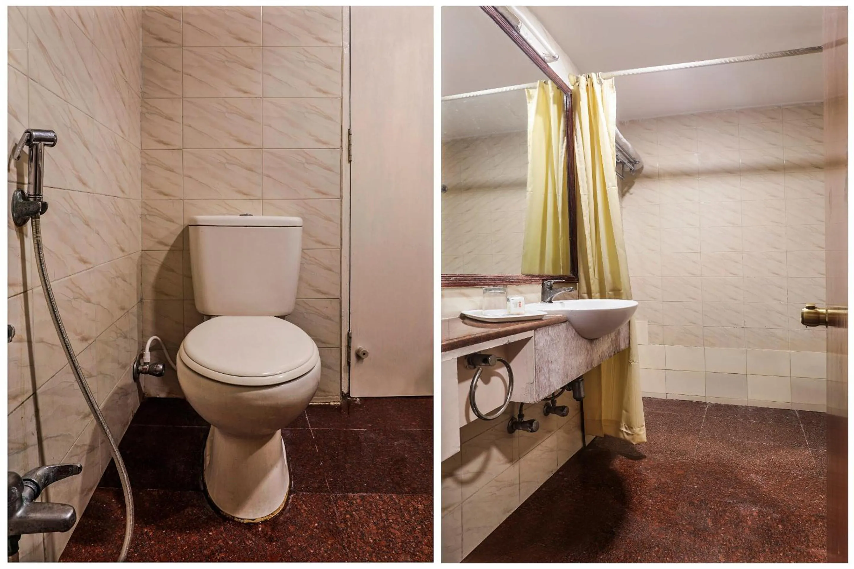 Bathroom in Hotel O Athithi Inn Near Hyderabad Central