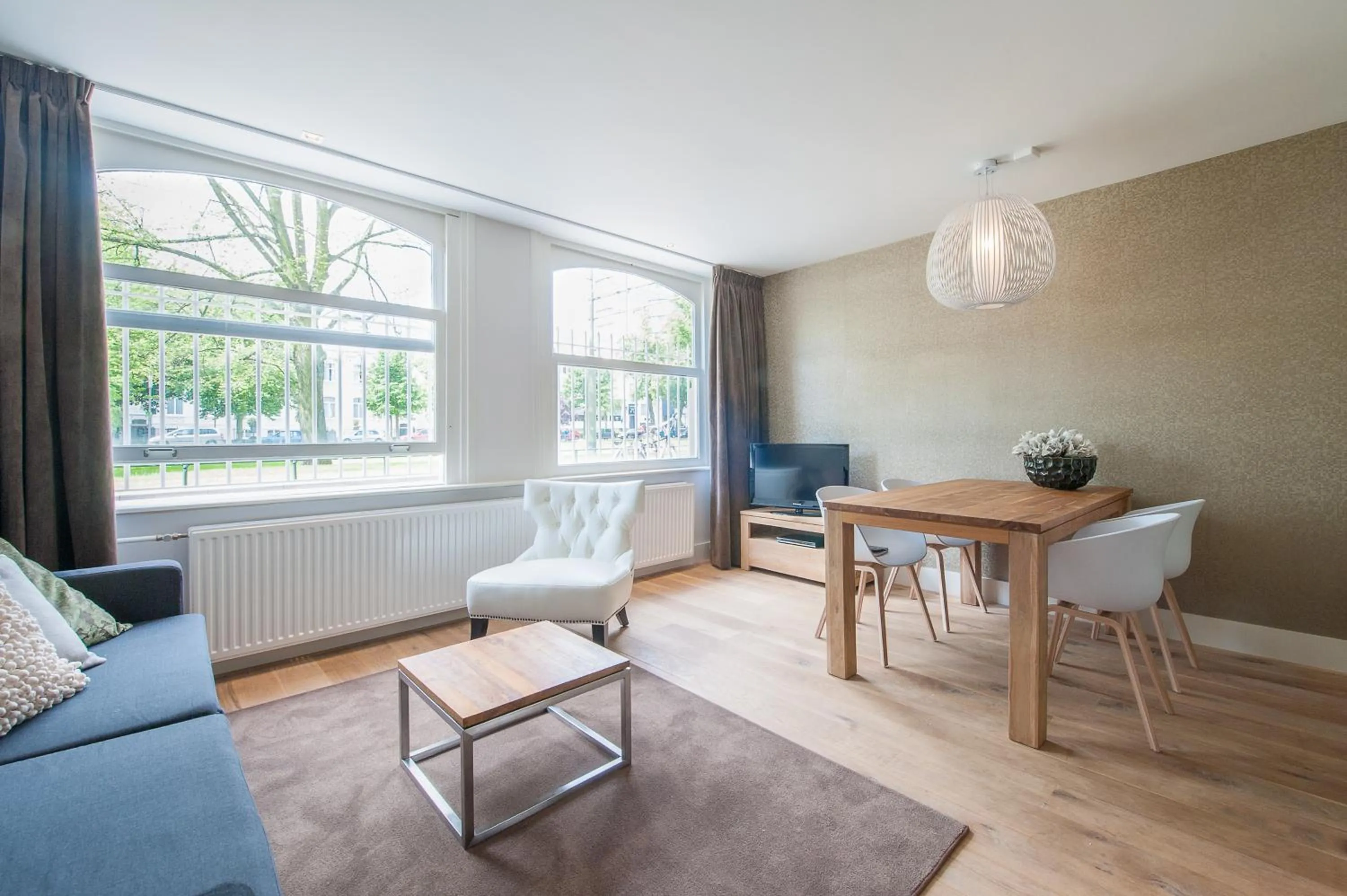 Living room in Museumpark Apartments