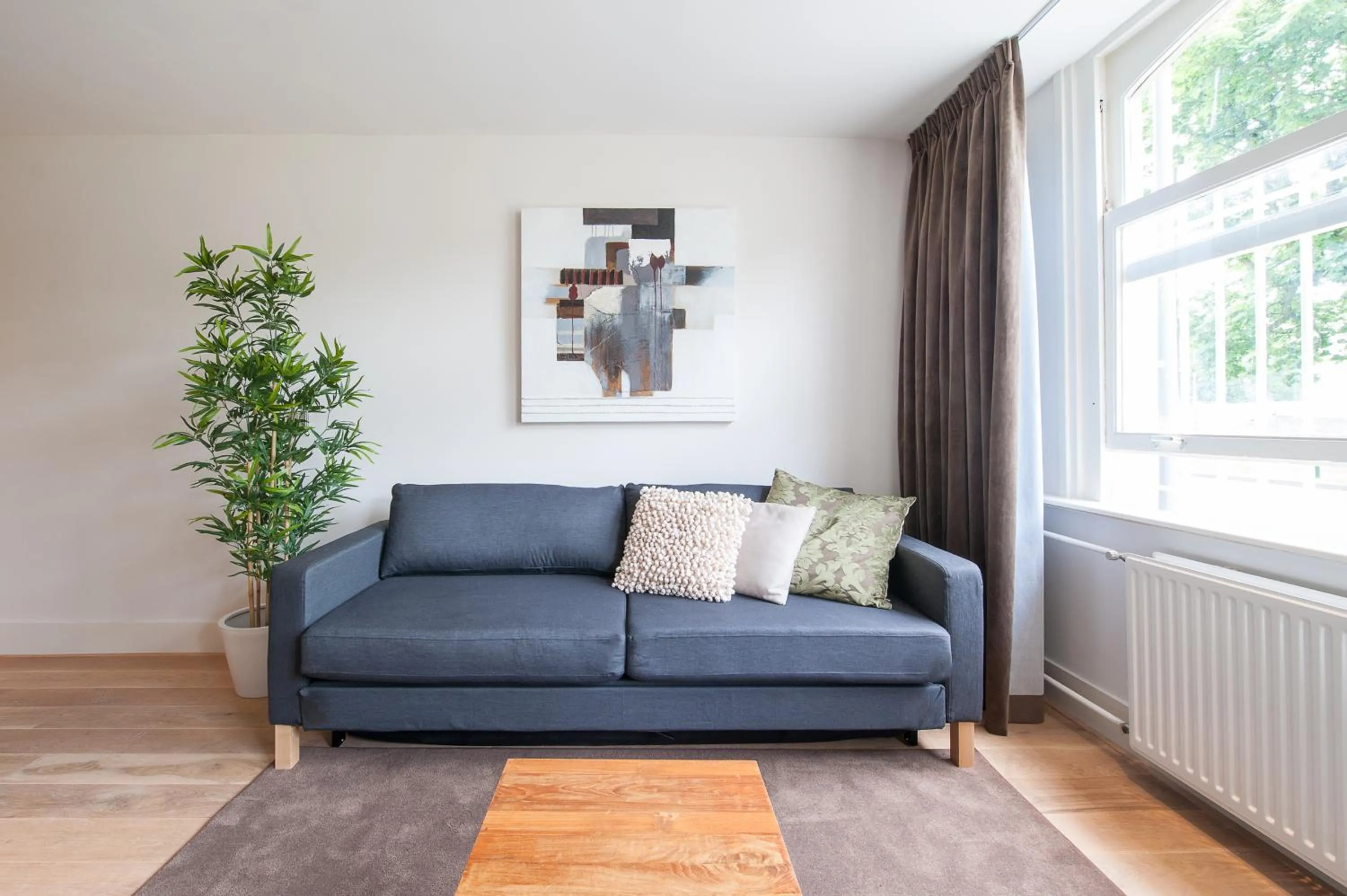 Living room in Museumpark Apartments