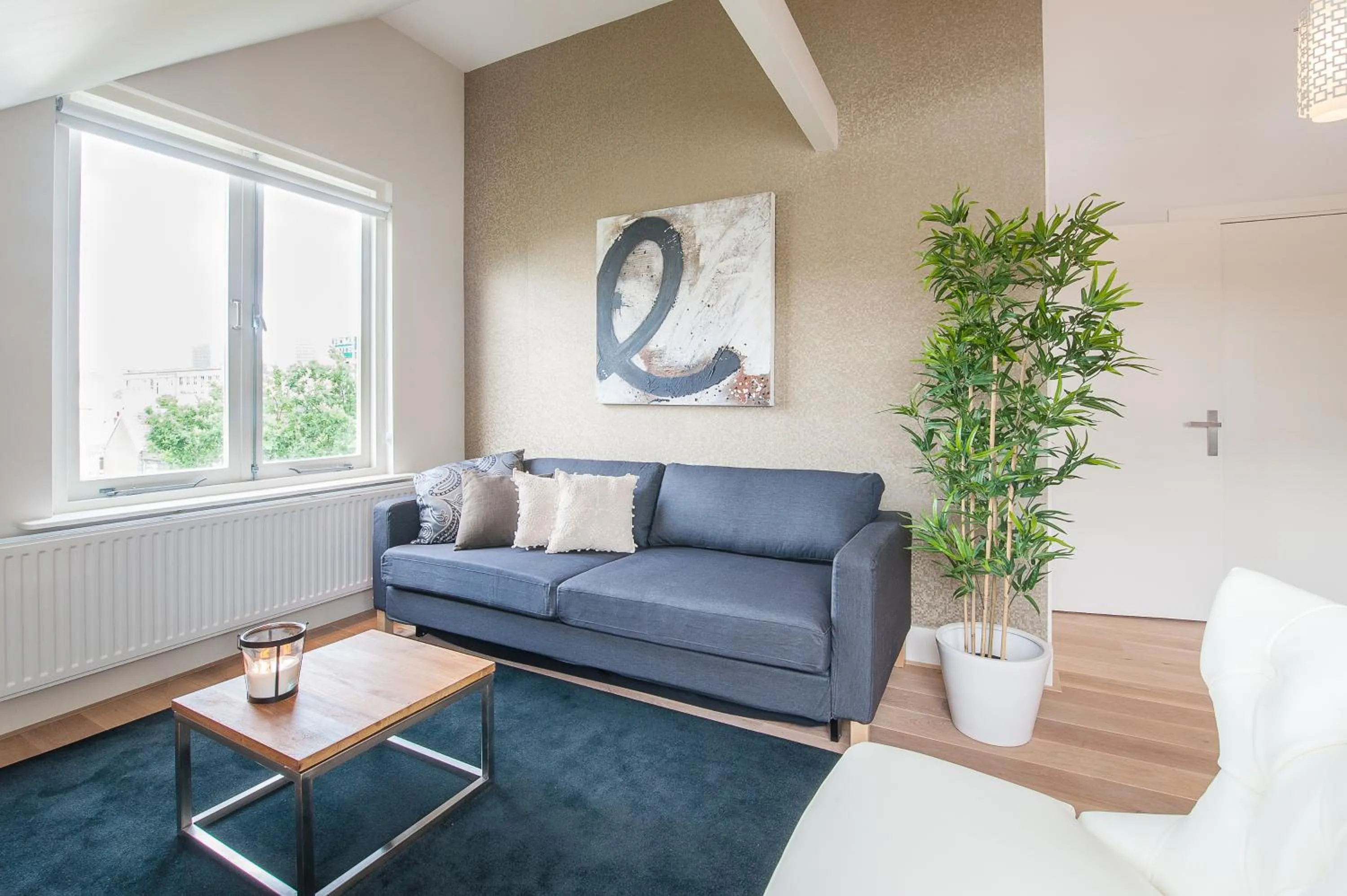 Living room in Museumpark Apartments