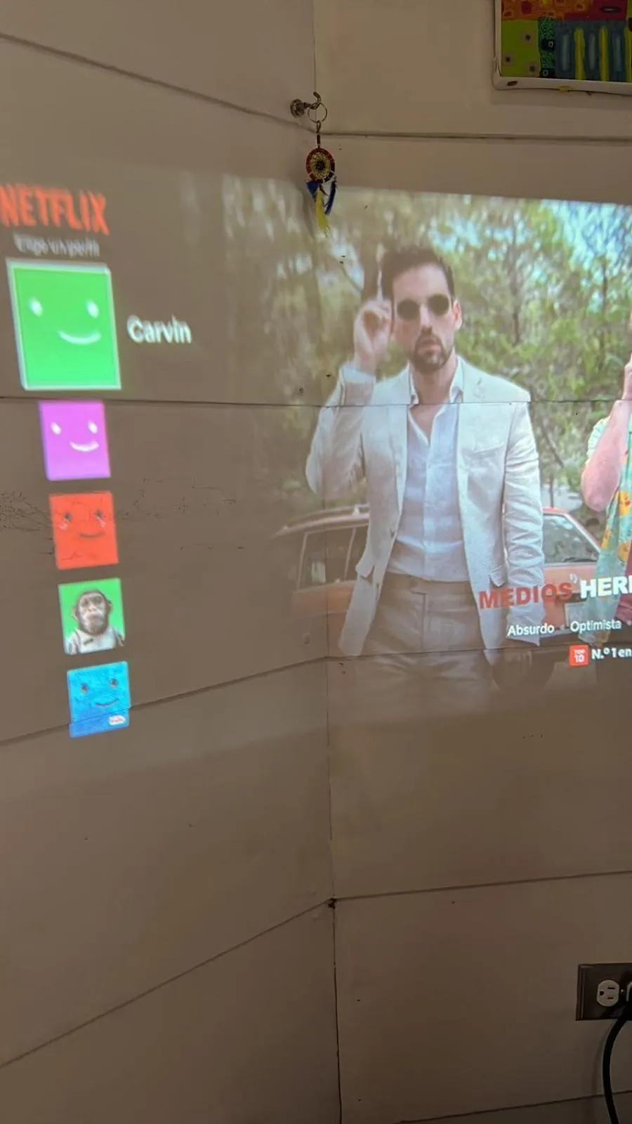 Communal lounge/ TV room in OutBox Inn