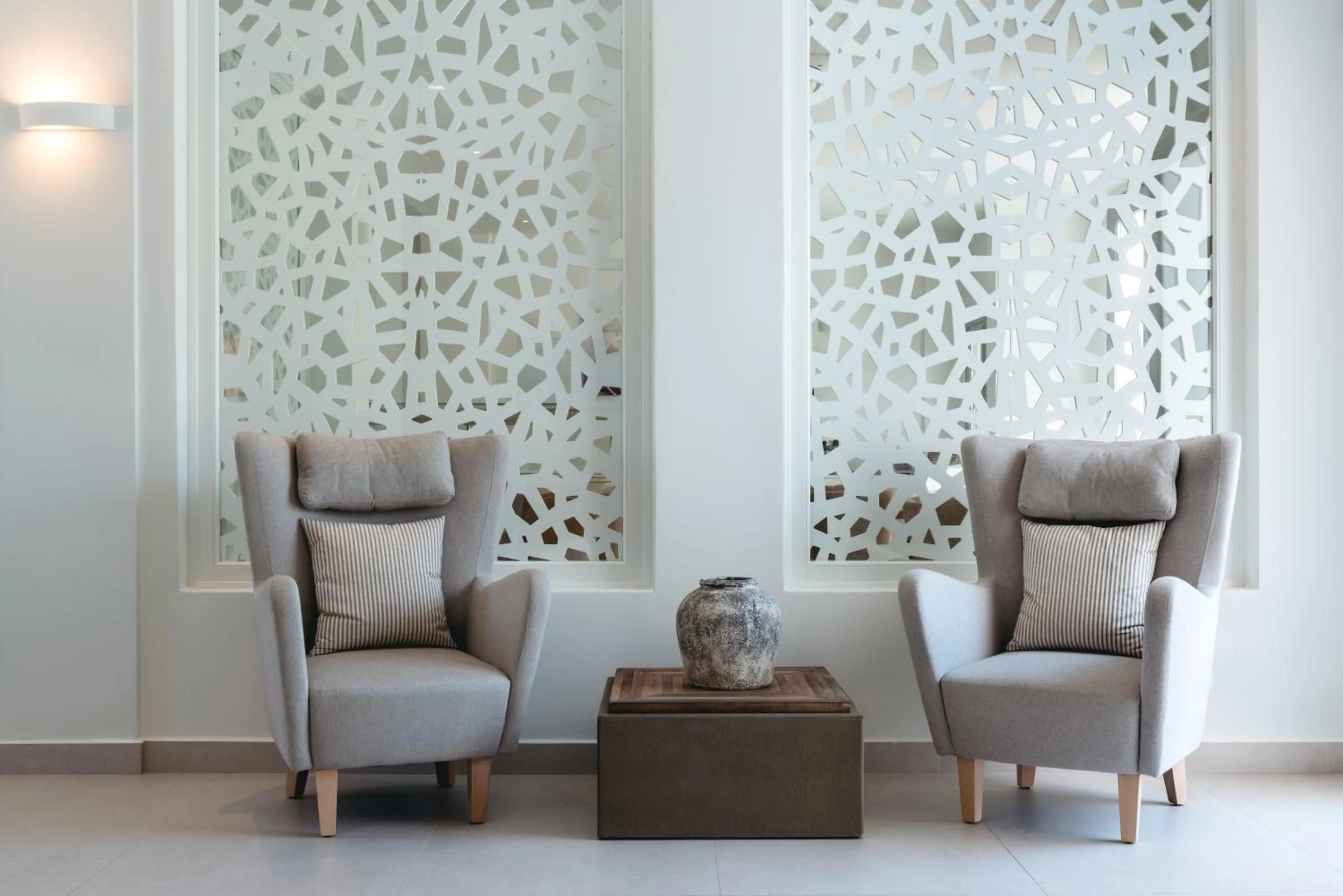 Seating area in Strogili Hotel - Adults Only