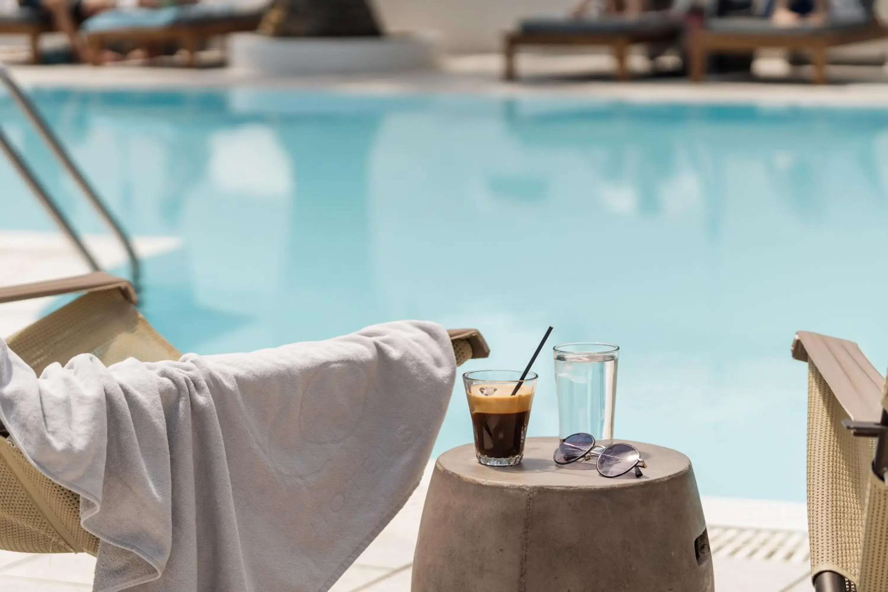 Pool view in Strogili Hotel - Adults Only Pool view in Strogili Hotel - Adults Only