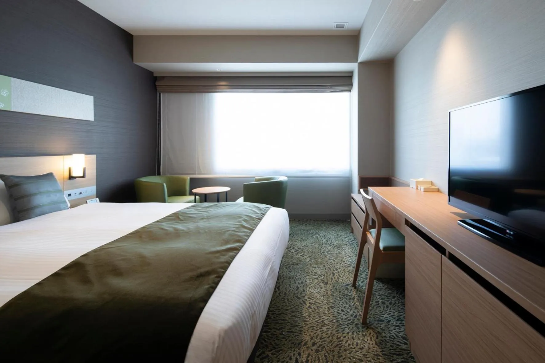 Photo of the whole room, Bed in Kyoto U-BELL Hotel