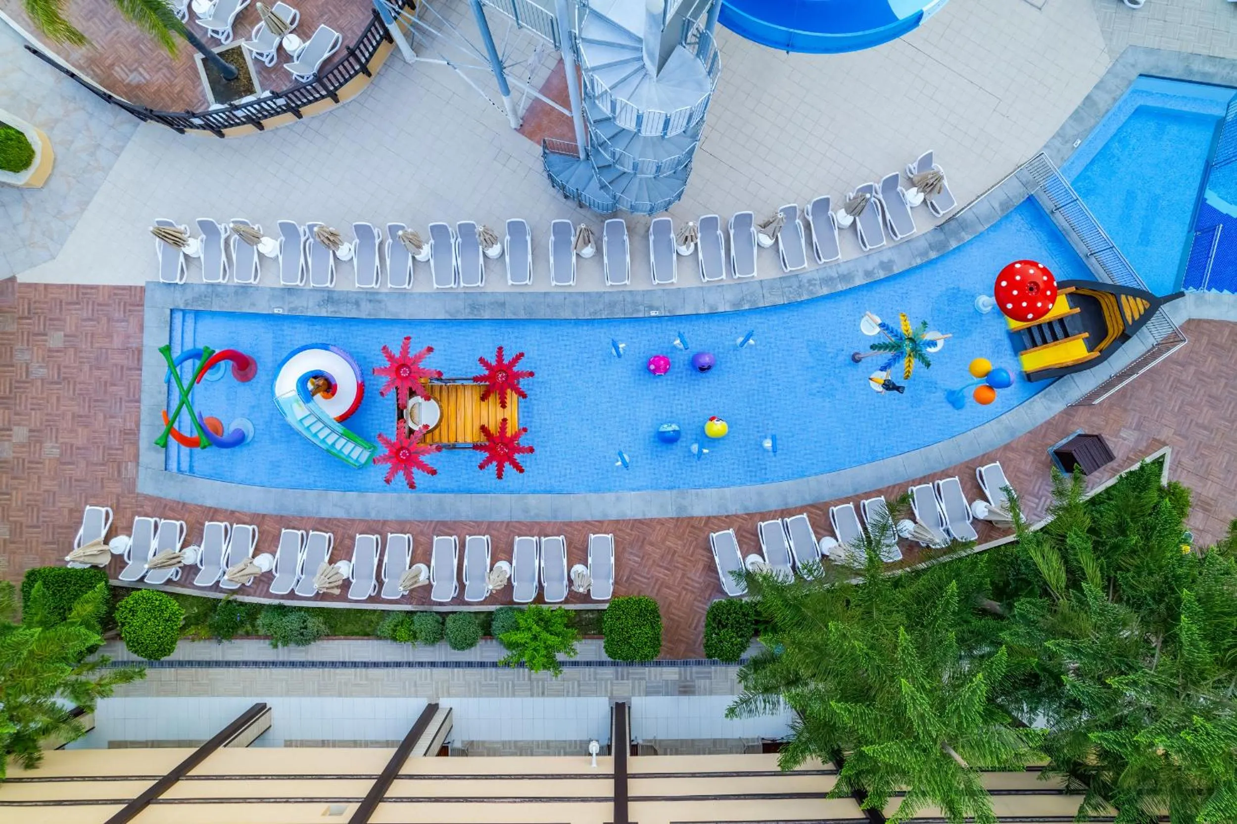 Bird's eye view in Villa Side Residence