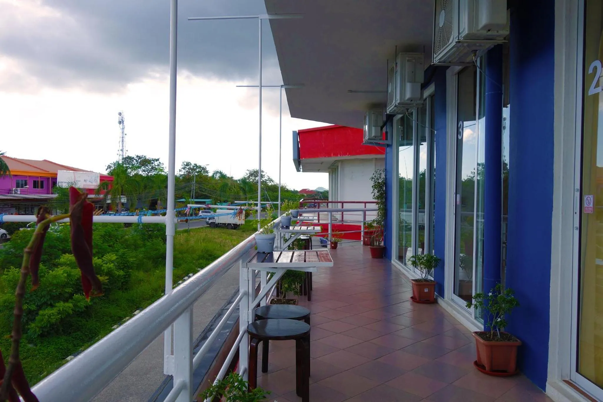 Balcony/Terrace in AE Semporna Guesthouse 极潜旅店