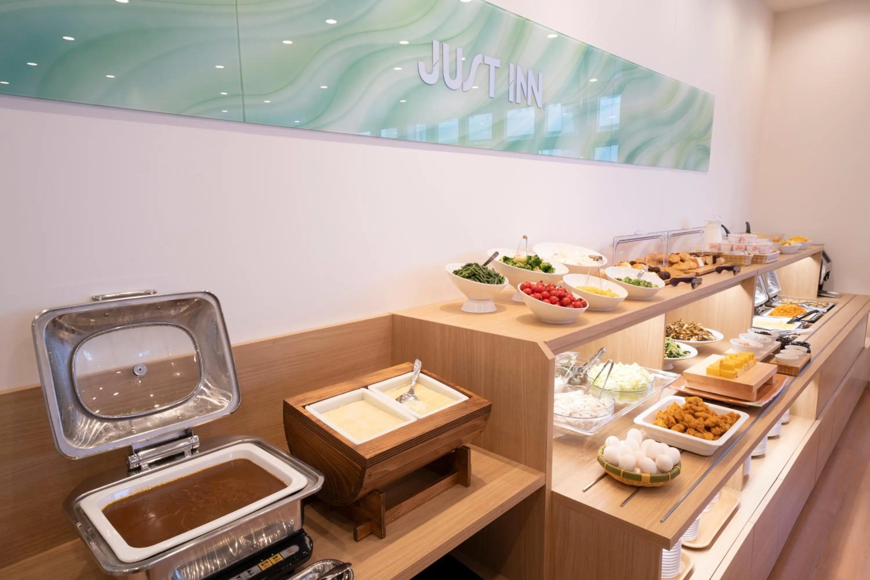 Buffet breakfast in Just Inn Premium Toyohashi Station