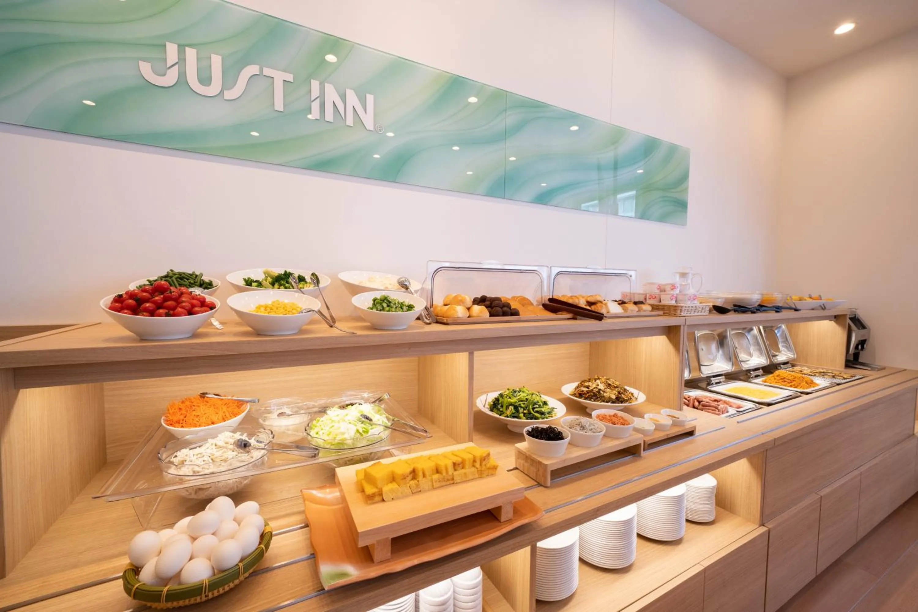 Buffet breakfast in Just Inn Premium Toyohashi Station