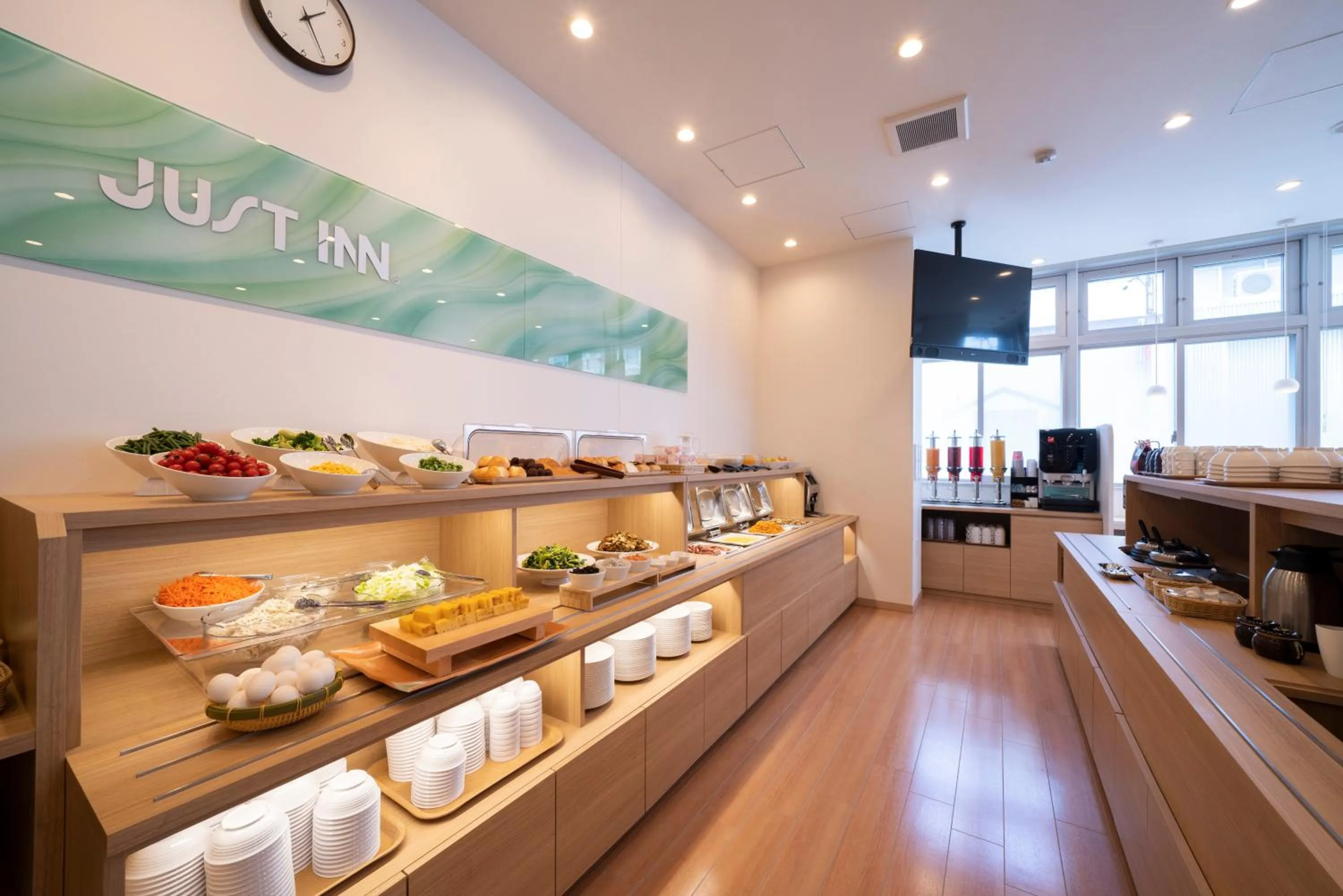 Buffet breakfast in Just Inn Premium Toyohashi Station