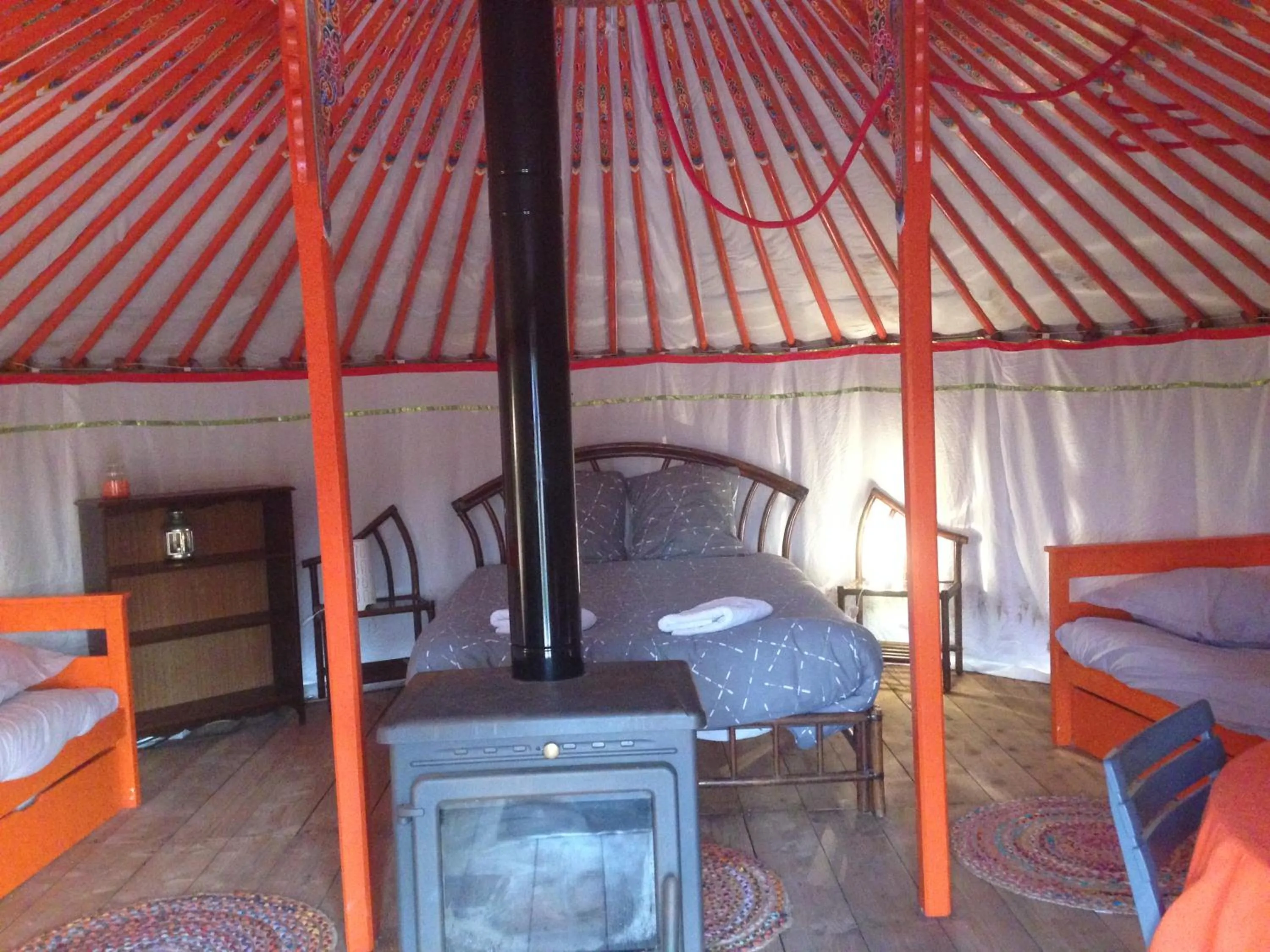 Bedroom, Bed in Yourte Mongole