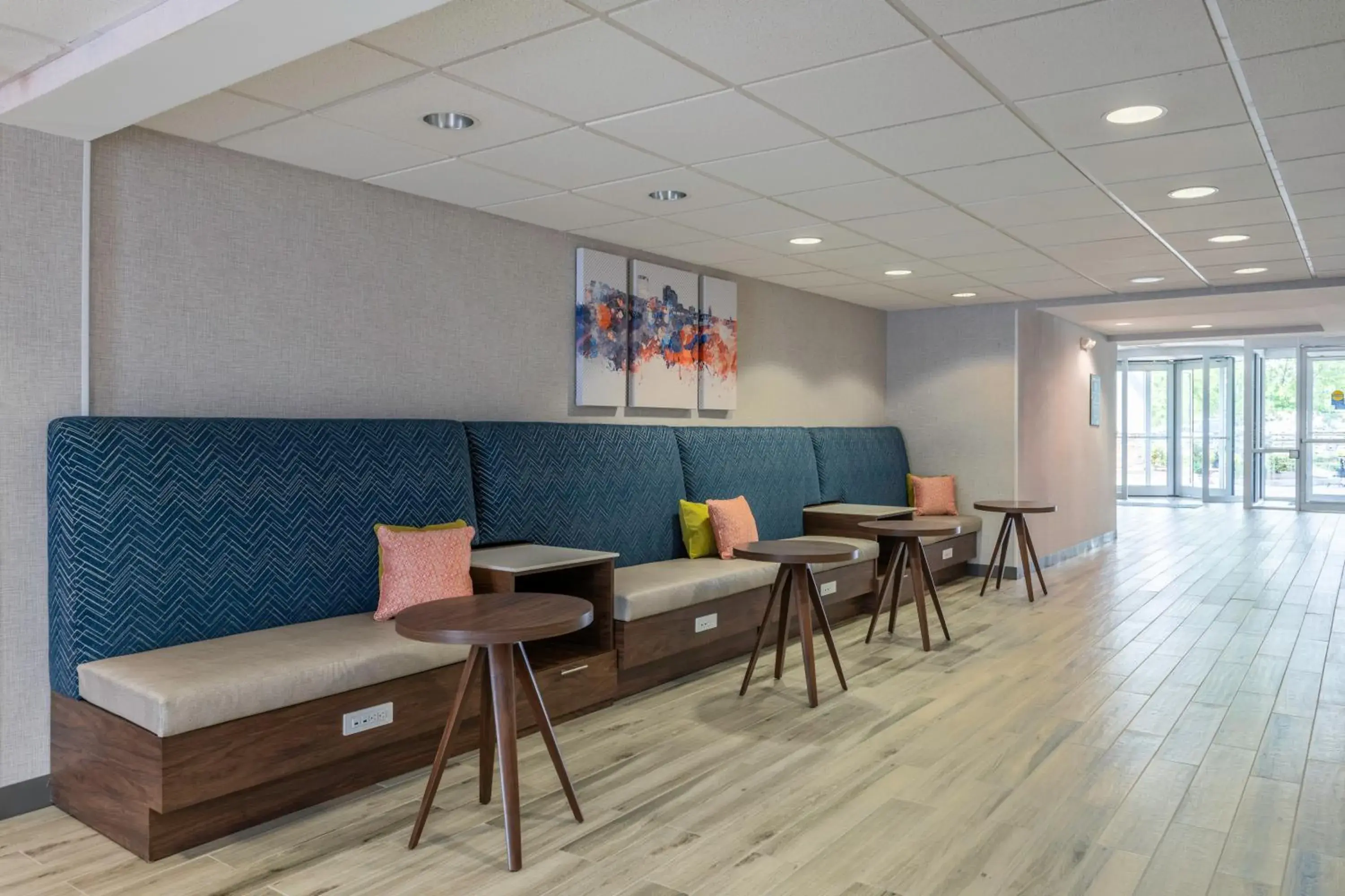 Lobby or reception in Hampton Inn Manchester Downtown Lobby or reception in Hampton Inn Manchester Downtown