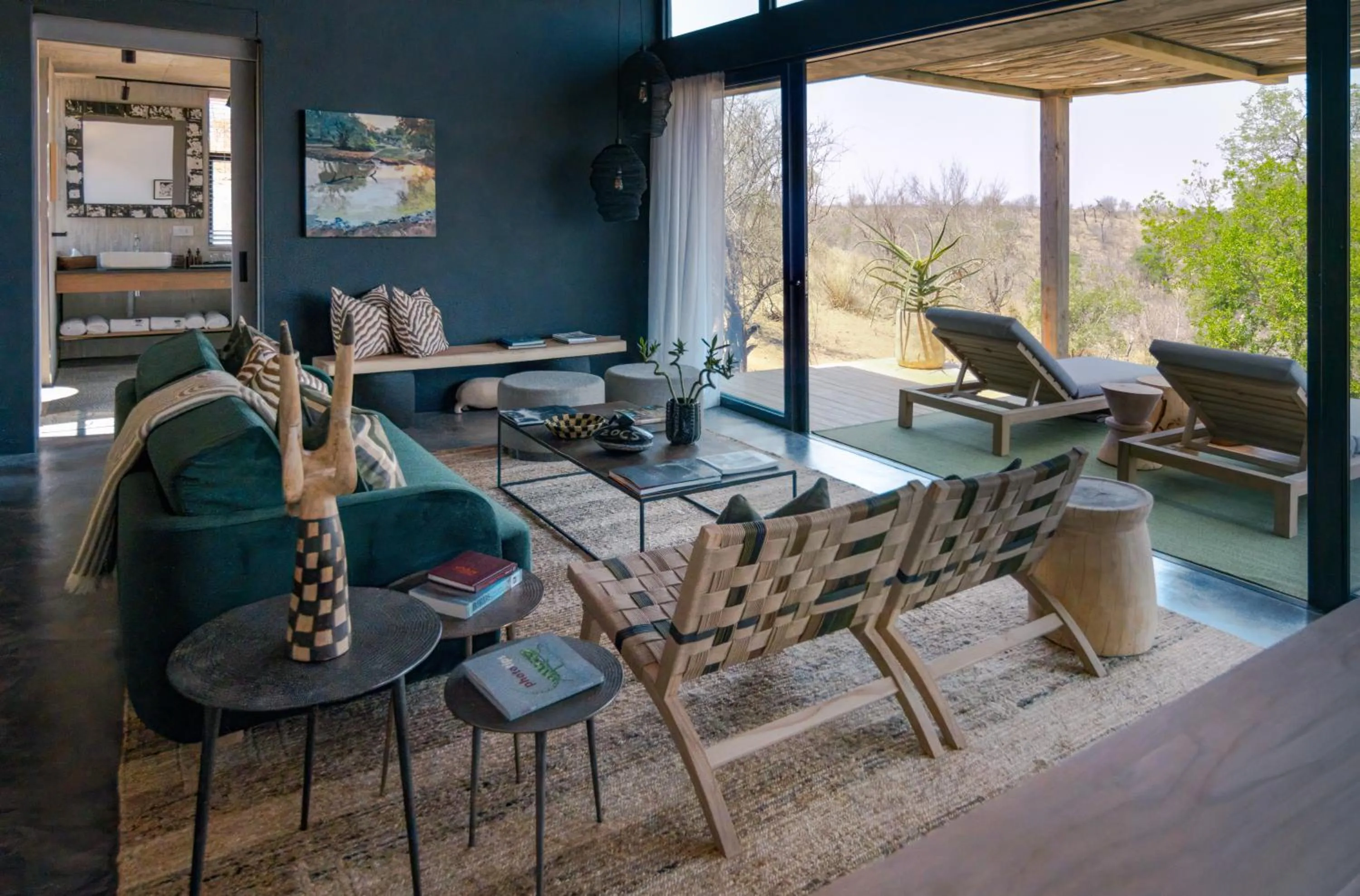 Seating area in Klaserie Drift Misava