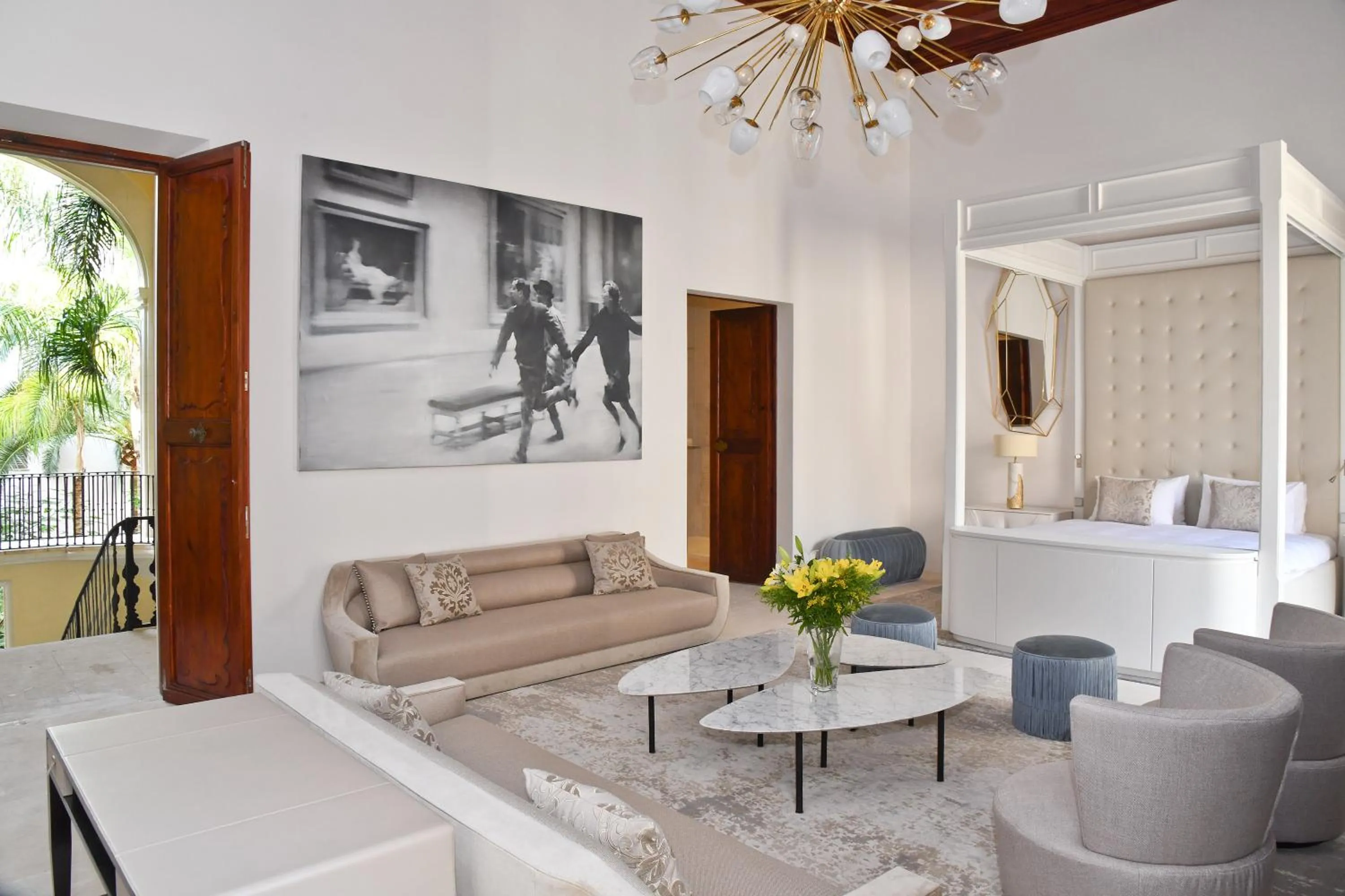 Seating area in Palacio Can Marqués by Puro