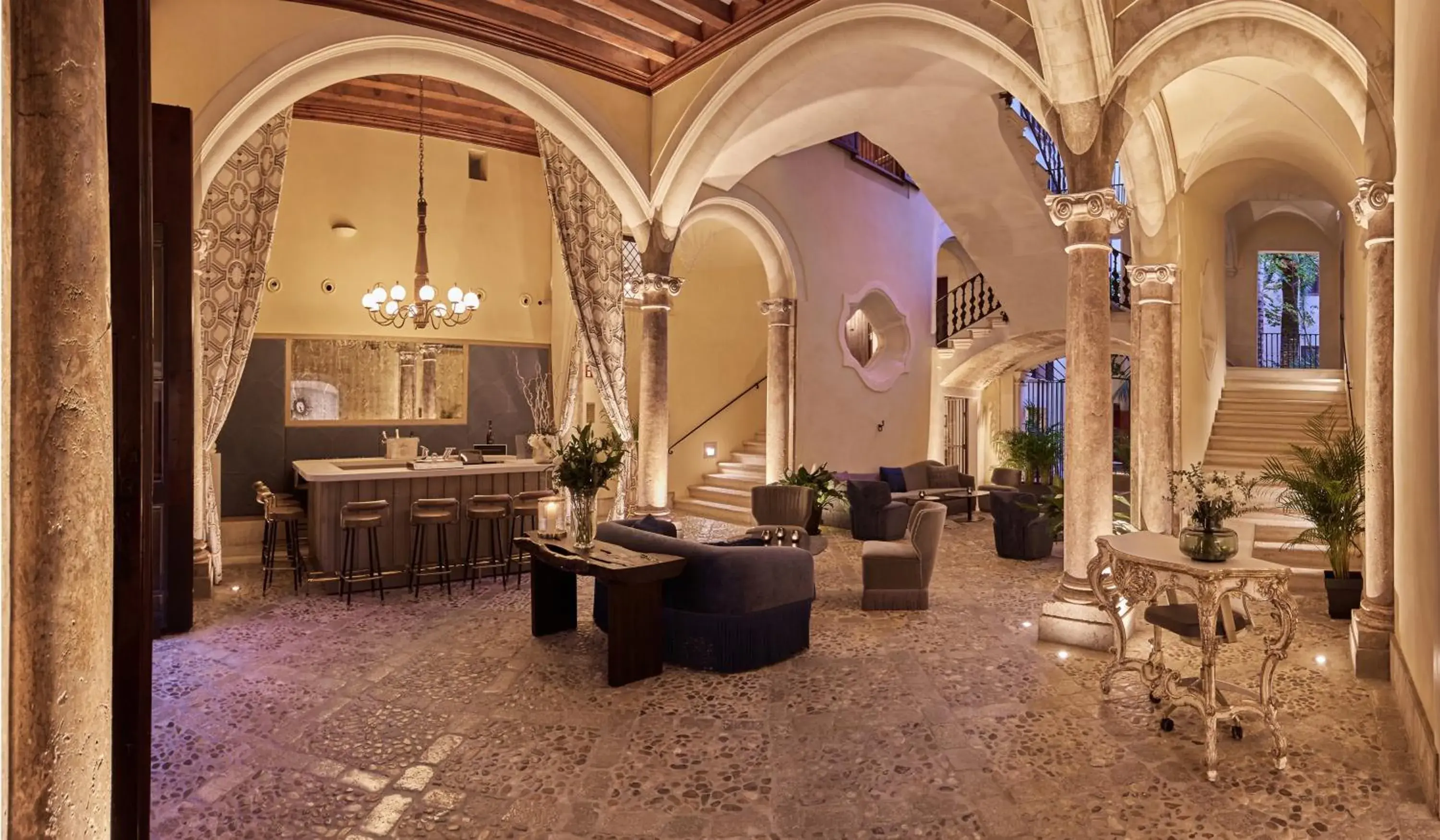 Lobby or reception in Palacio Can Marqués by Puro Lobby or reception in Palacio Can Marqués by Puro