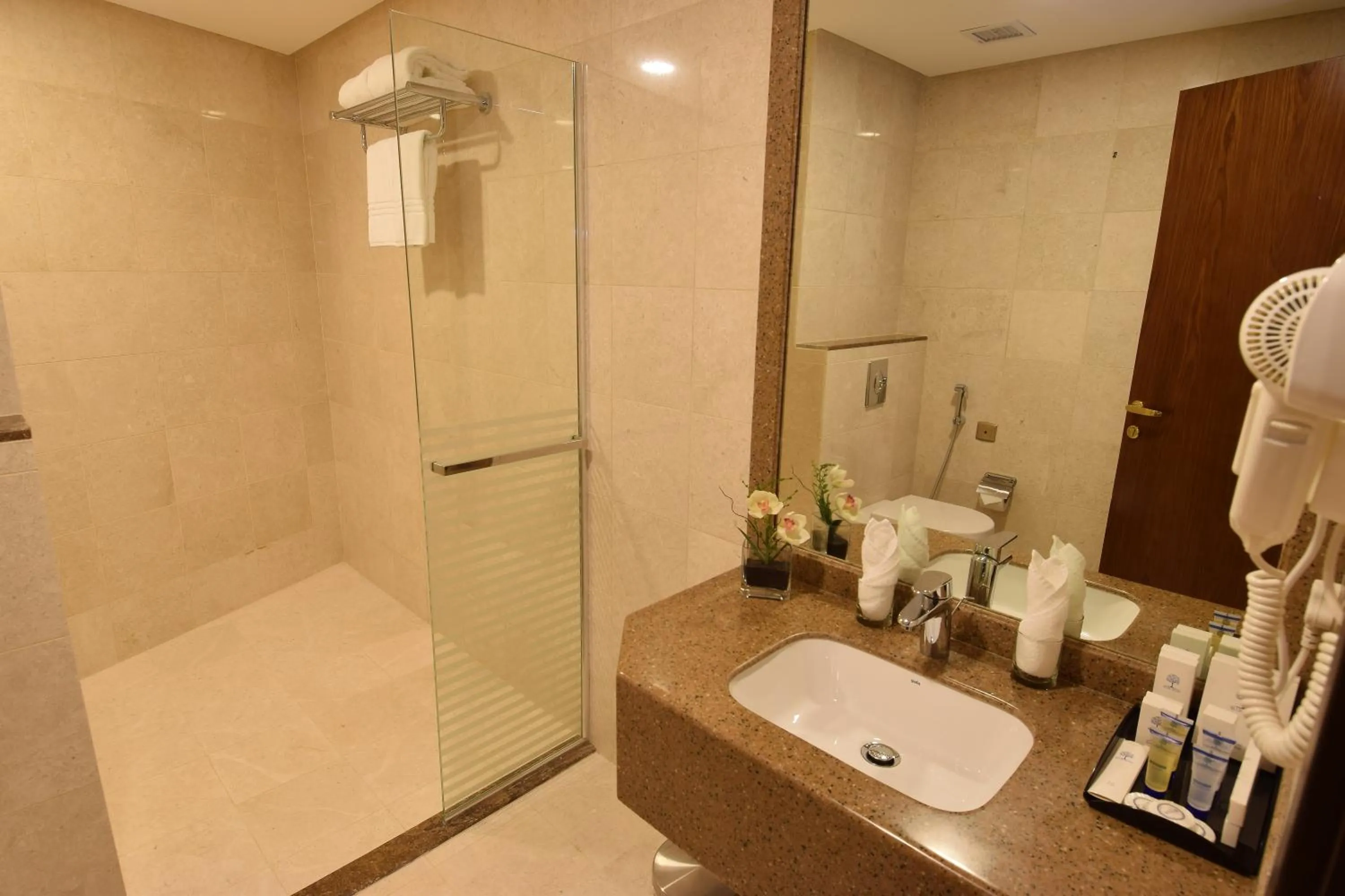 Shower in Zaha Al Munawara Hotel