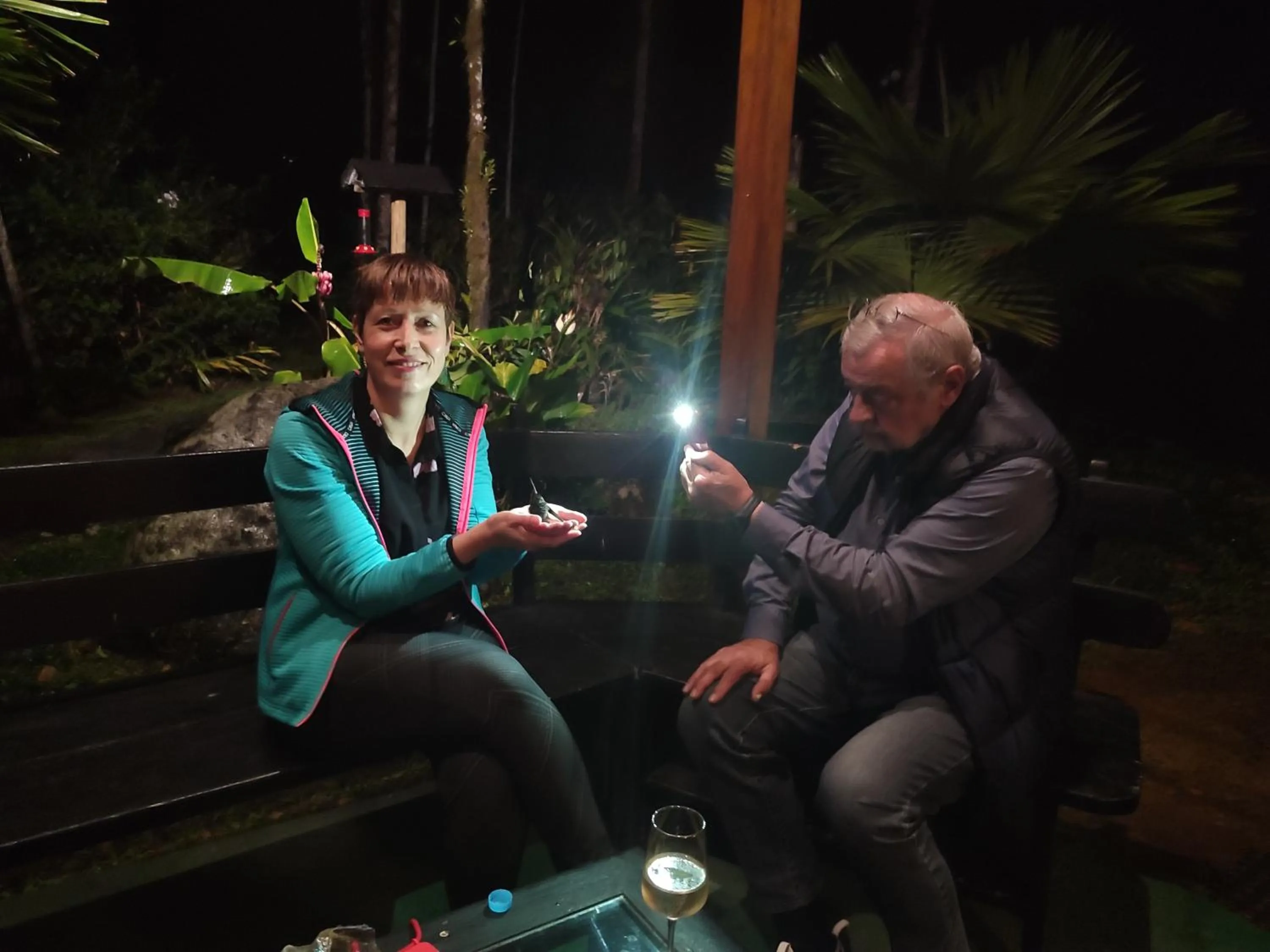People in Mindo Garden Lodge and Wildlife Reserve