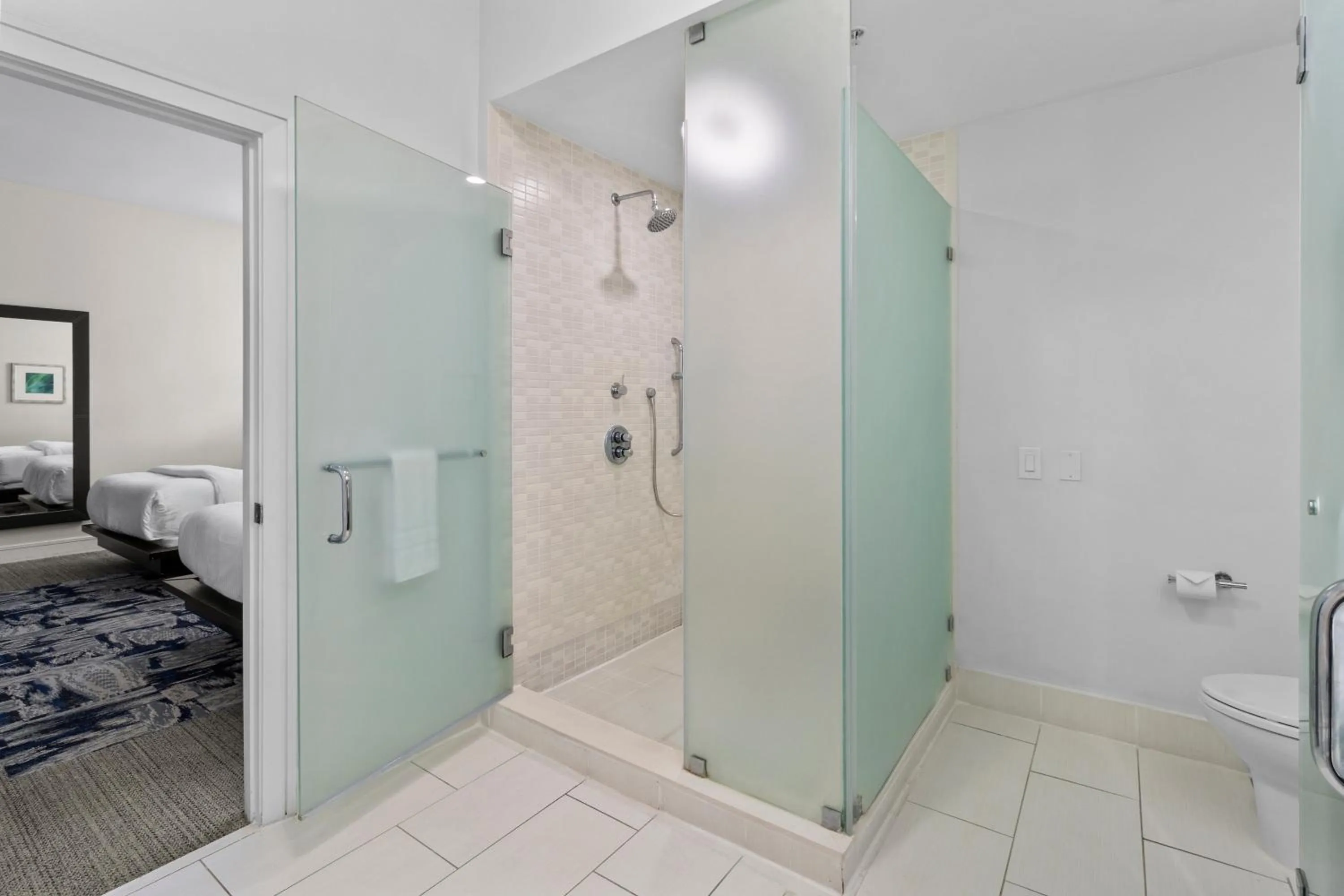 Bathroom, Bed in Provident Doral At The Blue
