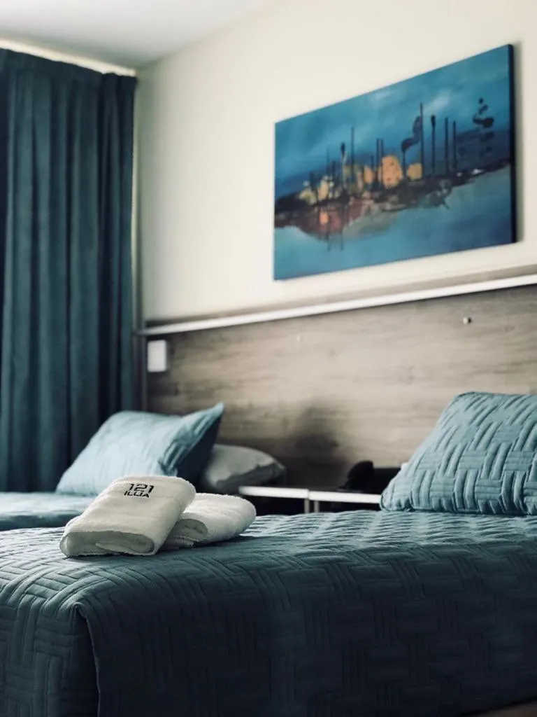 Bed in ILLIA 121 APART HOTEL