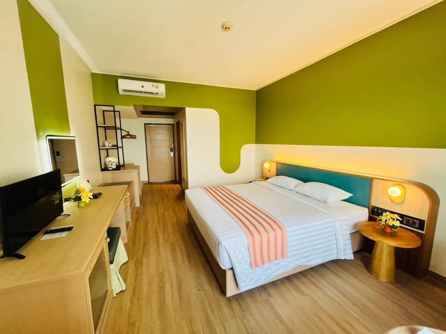 Bed in Asia Cha-am Hotel