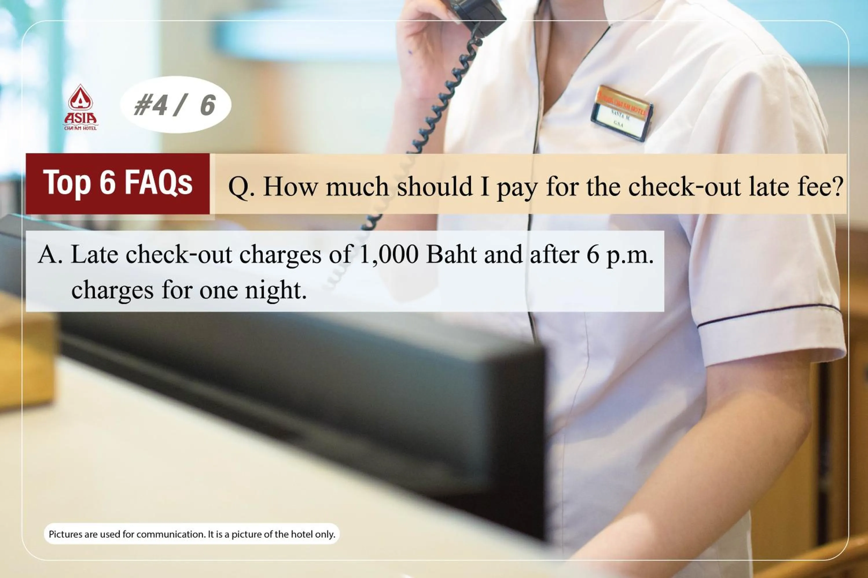 Text overlay in Asia Cha-am Hotel