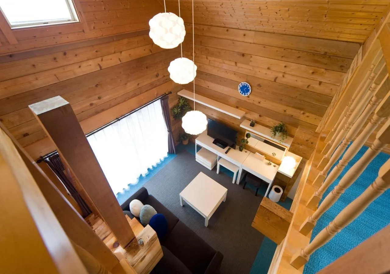 Living room, Bed in Holiday House Green Garden