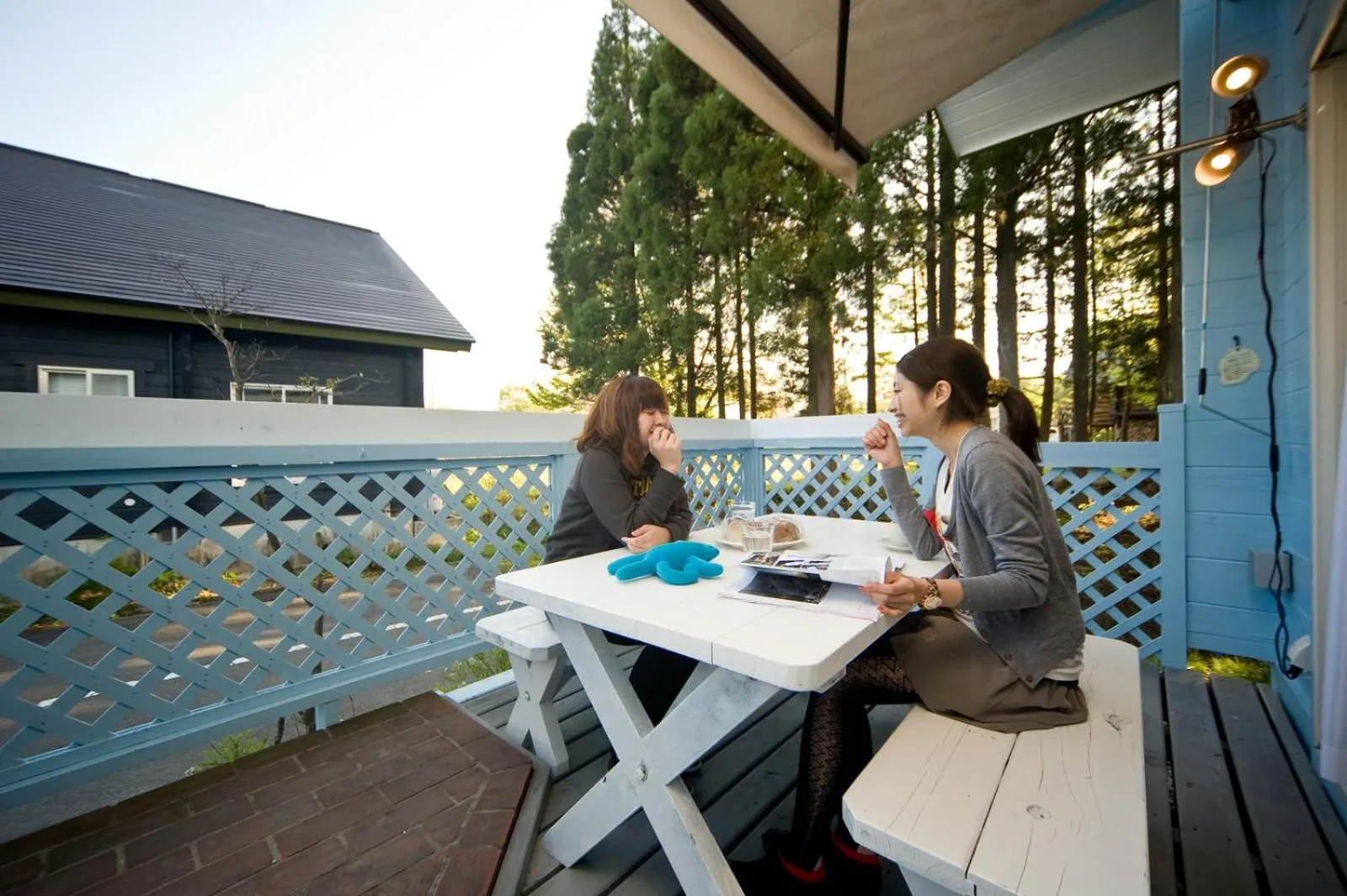Balcony/Terrace in Holiday House Green Garden