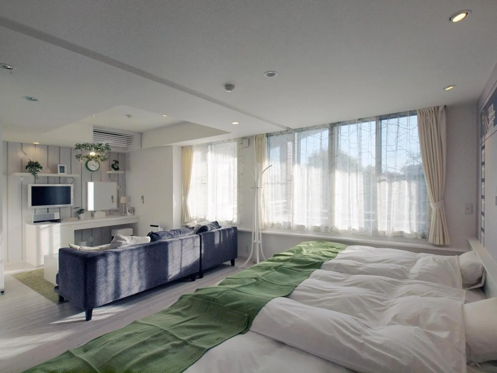 Bed in Holiday House Green Garden