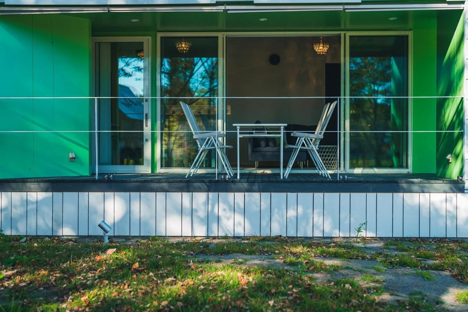 Balcony/Terrace in Holiday House Green Garden