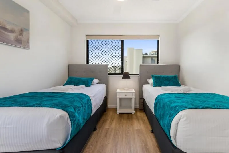 Bed in San Marino by the Sea Apartments