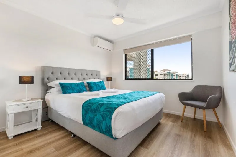Bed in San Marino by the Sea Apartments